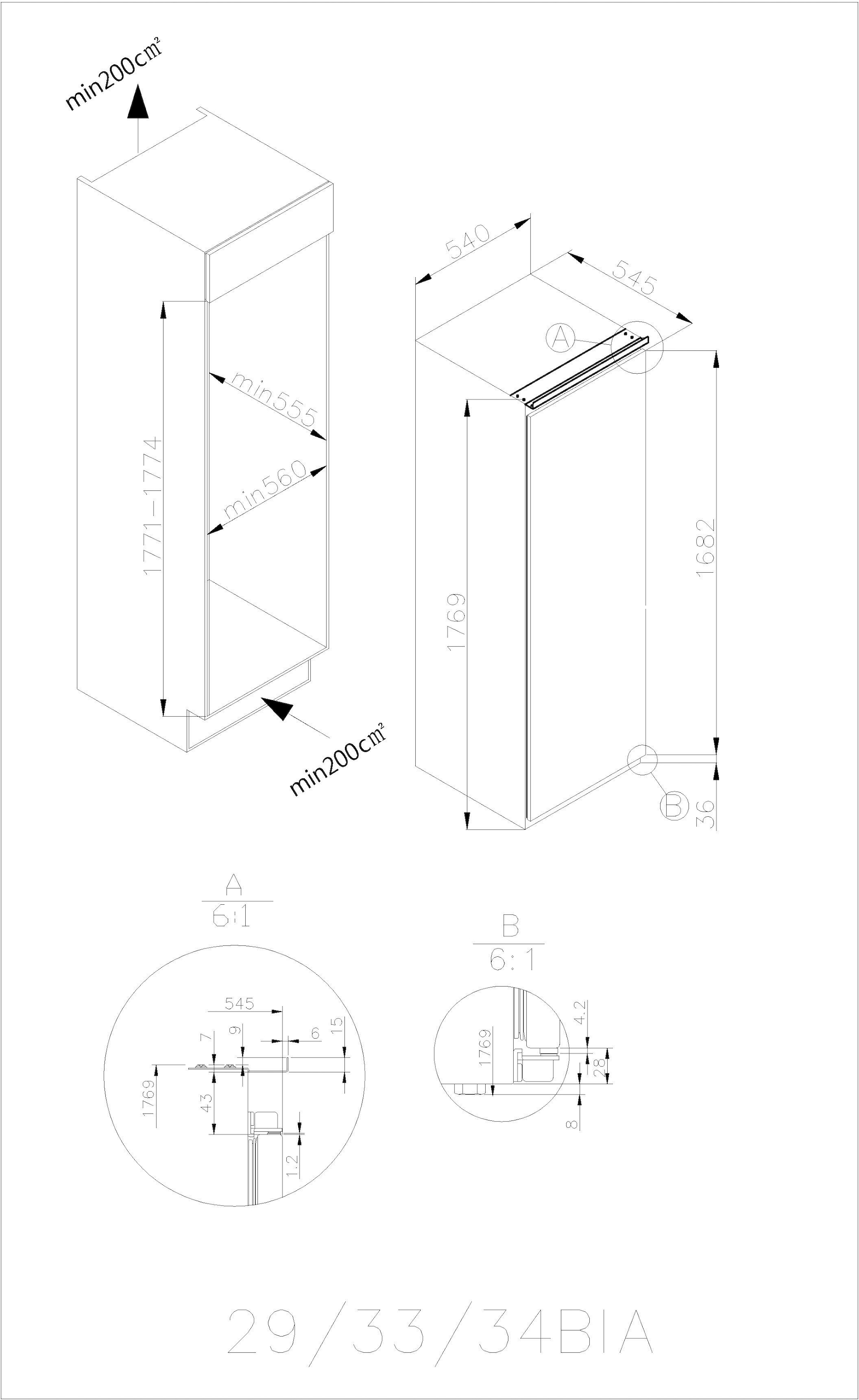 Haier Einbaugefrierschrank »HATO 174 DE«, 176,9 cm hoch, 54 cm breit