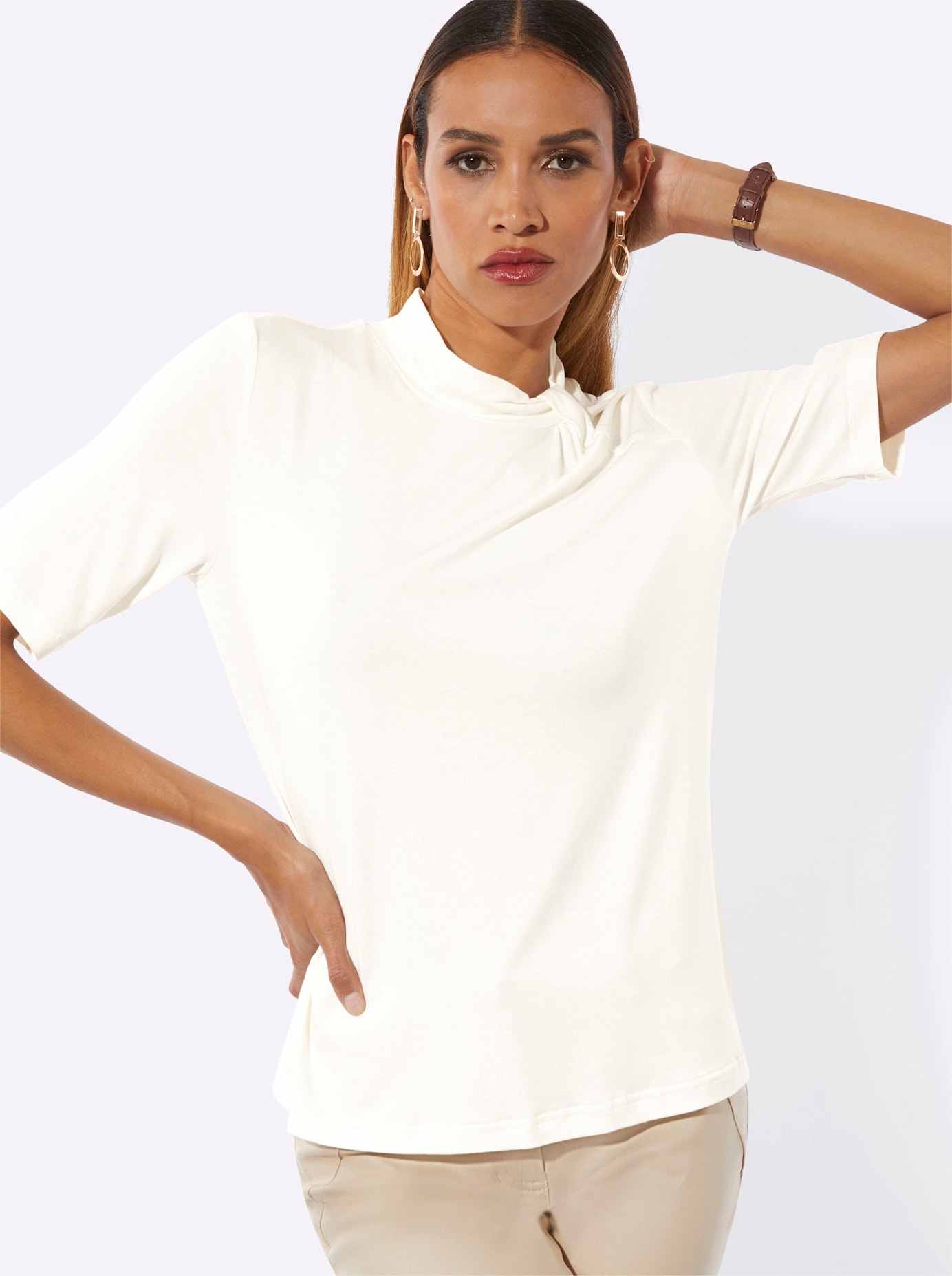 creation L Kurzarmshirt »Shirt« 1 tlg.