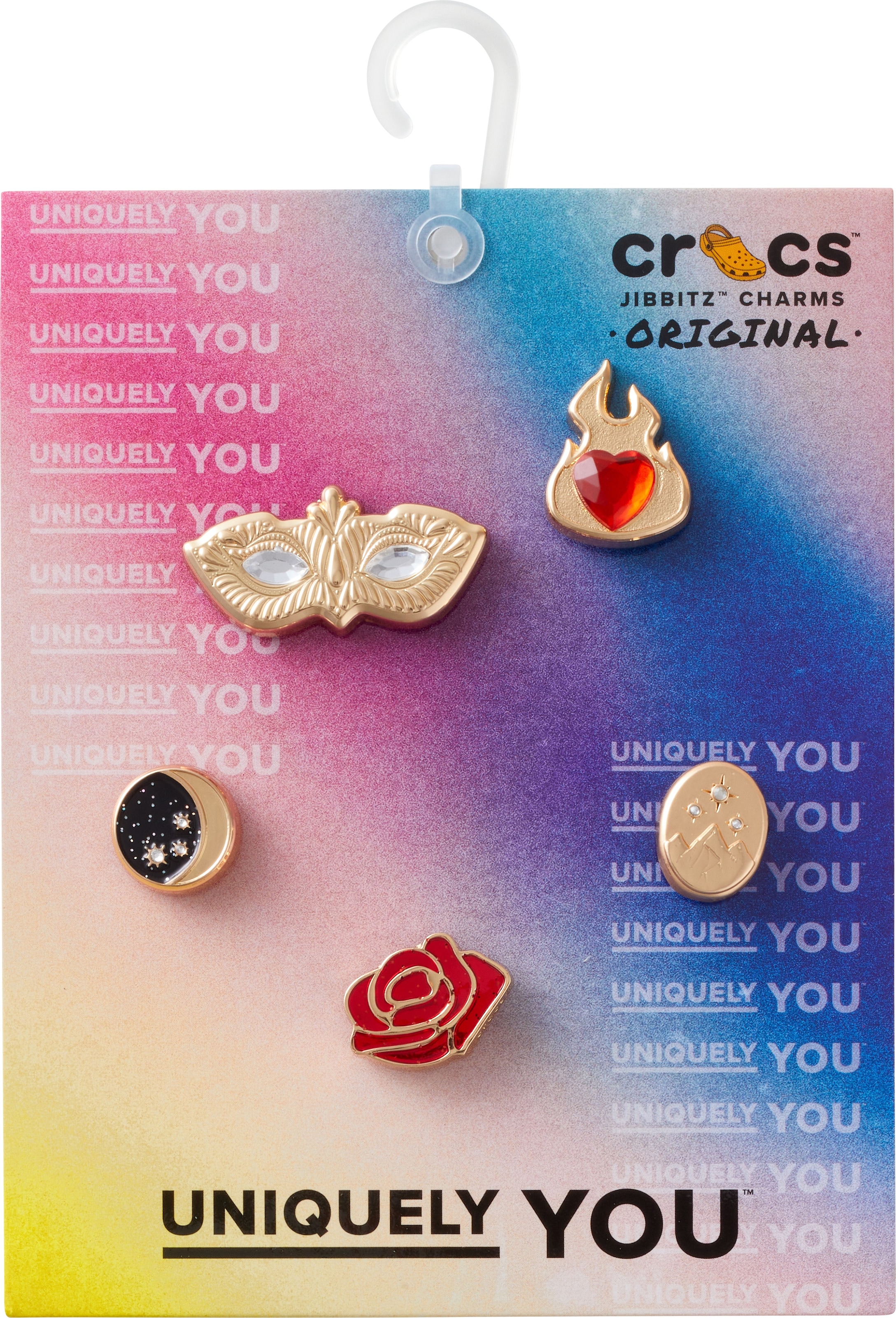 Crocs Schuhanstecker »Jibbitz™ Gold Magic«, (Set, 5 tlg., Kein Spielzeug. Nicht für Kinder unter 3 Jahren geeignet), Charm, Anstecker für Crocs Schuhe