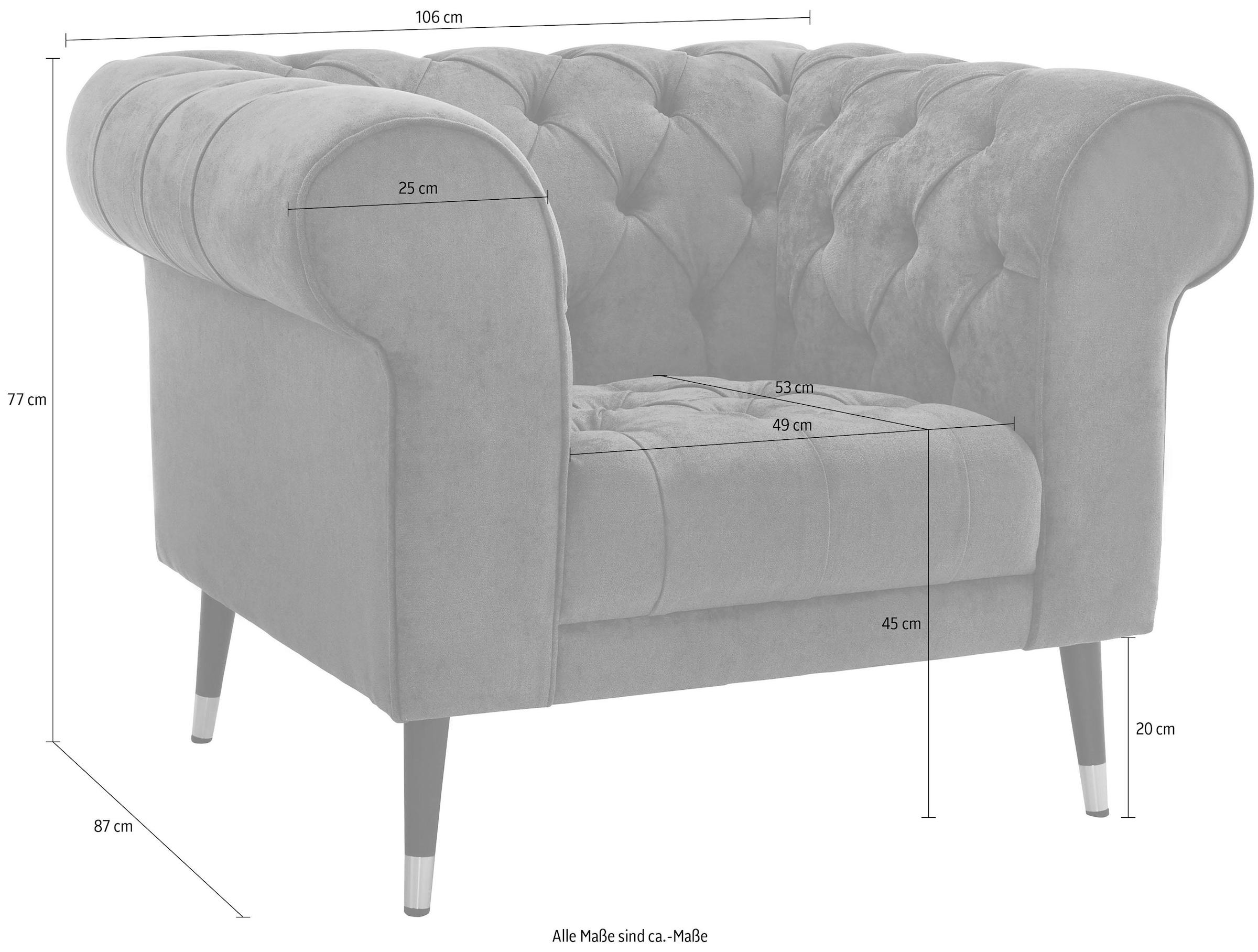 Home affaire Loveseat »Tinnum Loveseat, Chesterfield Sessel«