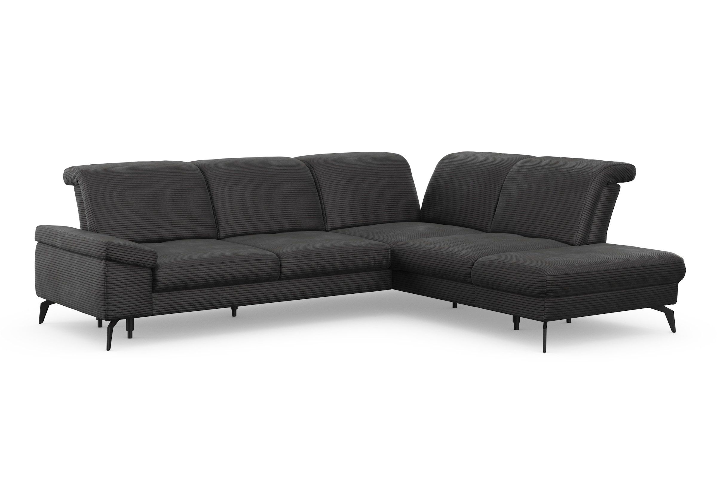 sit&more Ecksofa »Cabana L-Form«, Ottomane, wahlweise mit Sitztiefen-,Armlehnen- und Kopfteilfunktion
