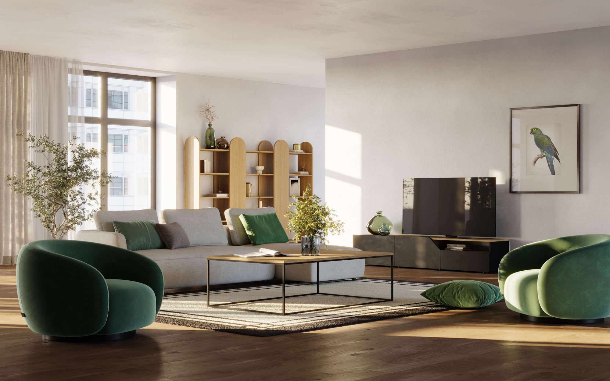 TemaHome TV-Bank »Verone TV Tisch, platsparendes Design, Lowboard,«, praktische Türen, offenes Fach, Breite 180 cm