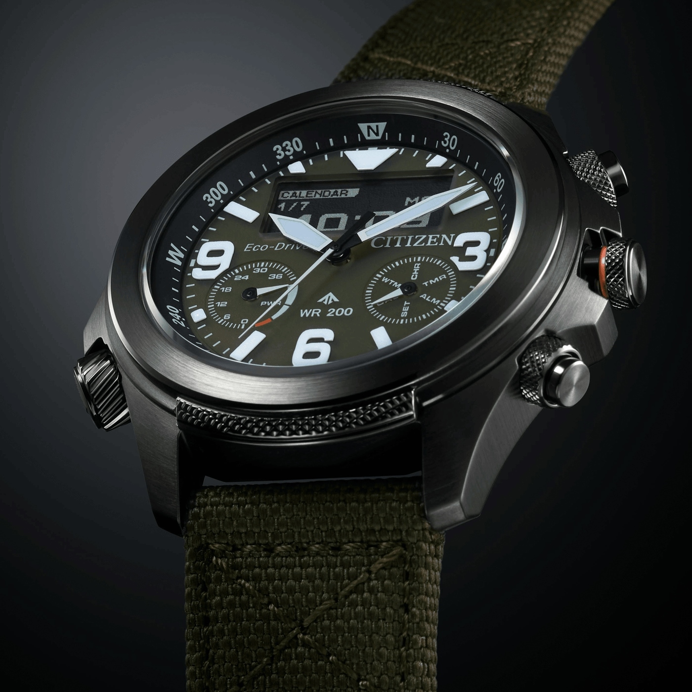 Citizen Armbanduhr, Herrenuhr, analog, digital, Tag