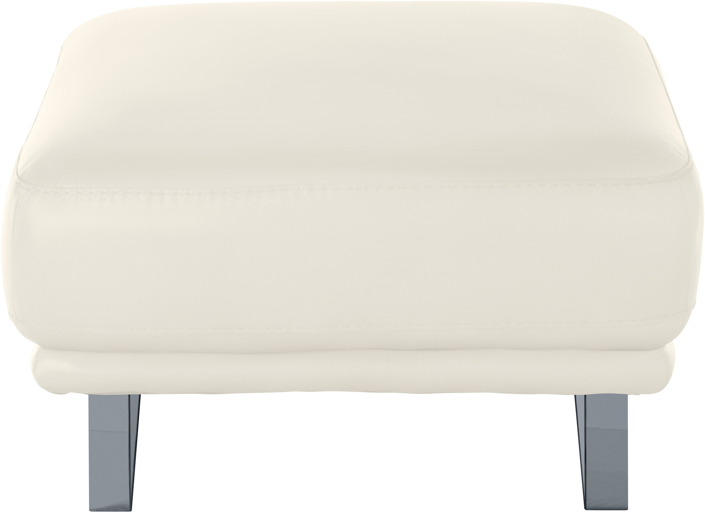 W.SCHILLIG Hocker »montanaa«, mit Metallkufen in Silber matt, Breite 71 cm
