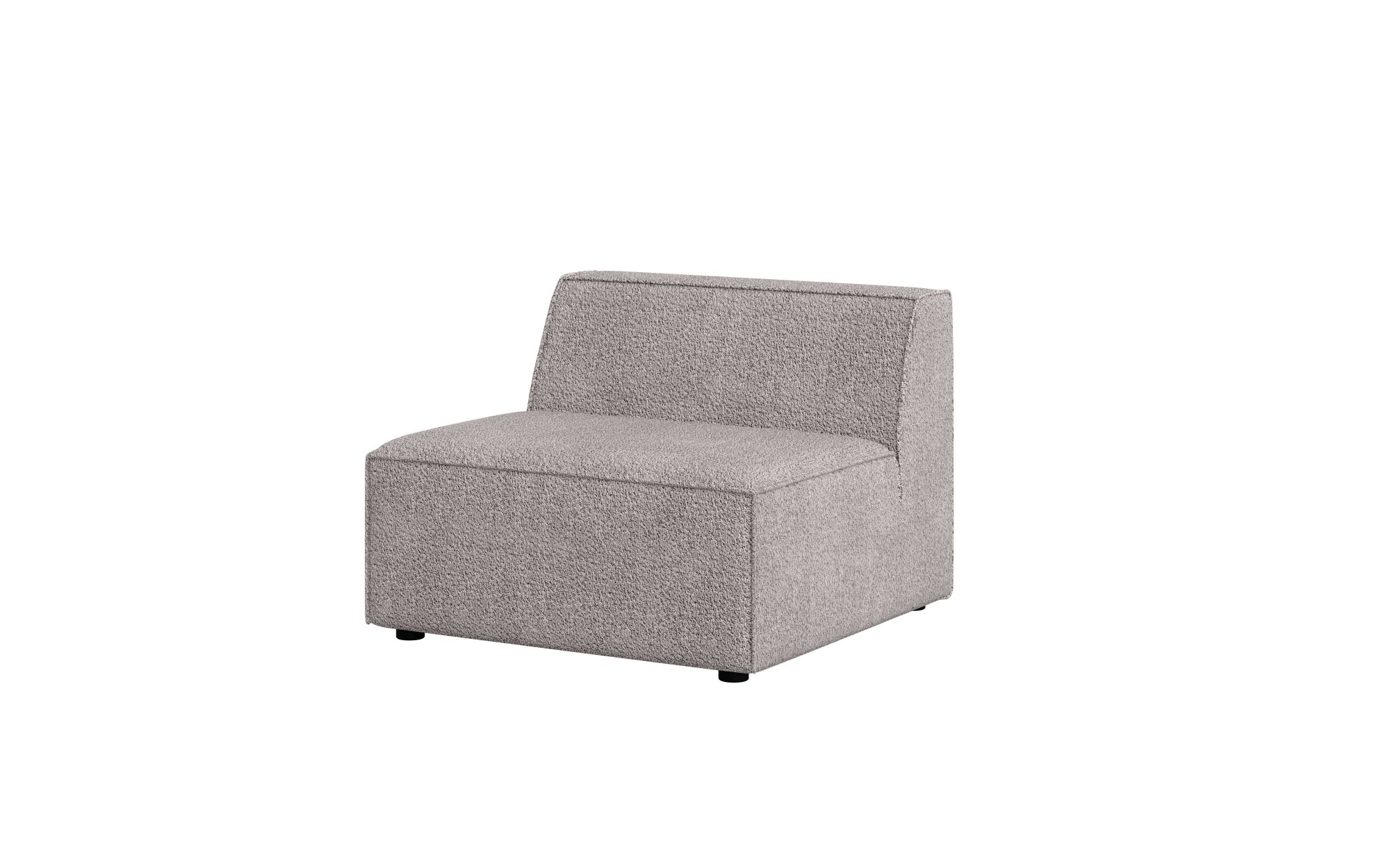 INOSIGN Sessel »Bequemer Sessel Cavan, Maße B/T/H: 90/90/72 cm«, ohne Armlehne, mit Wellenunterfederung, auch in Bouclé