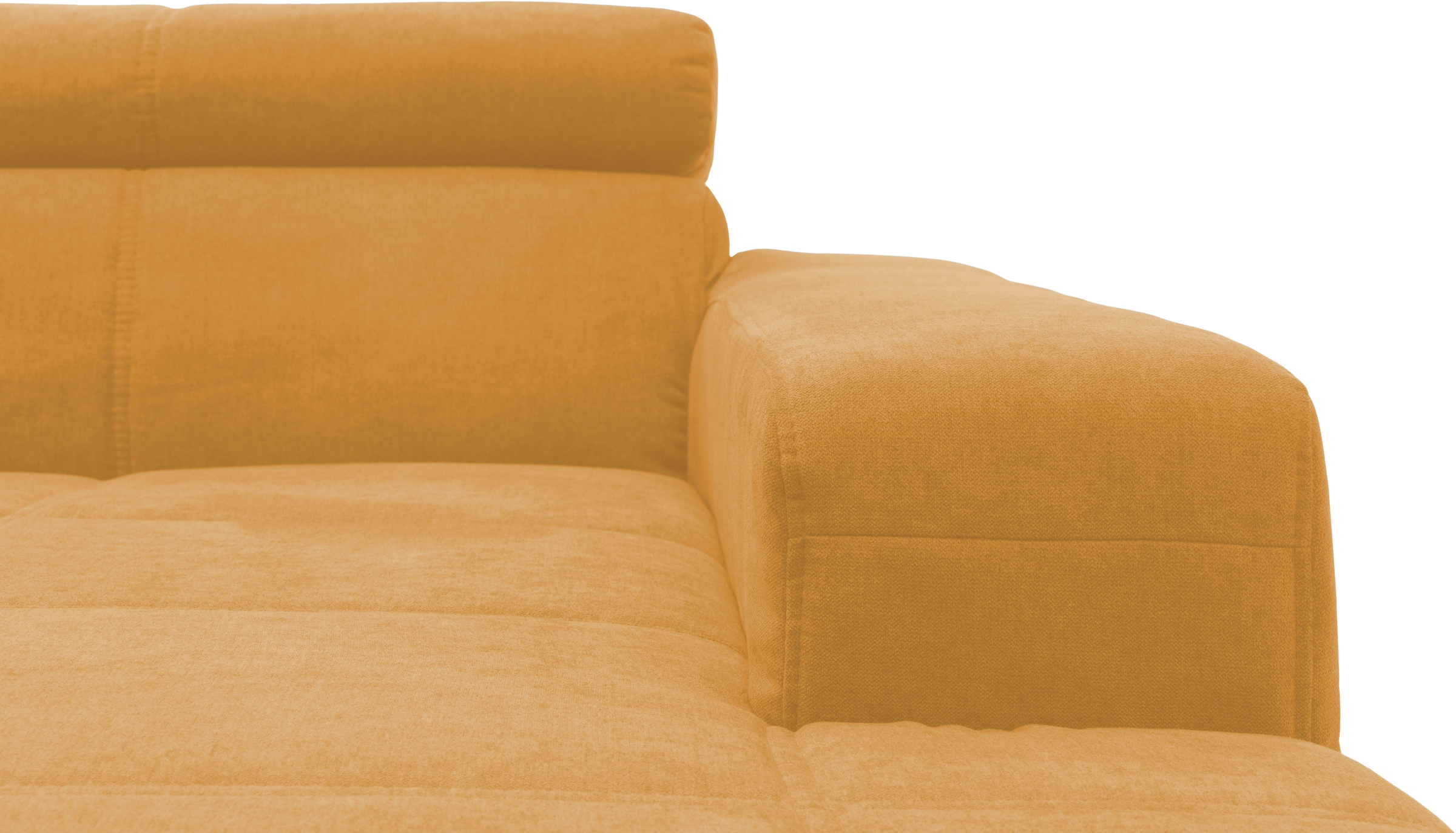 OTTO home Ecksofa »Ballerup 235 x 175 cm, auch mit verstellbarer Sitztiefe« Kopfteile verstellbar, aus pflegeleichtem, weichem Bezugsstoff, L-Form