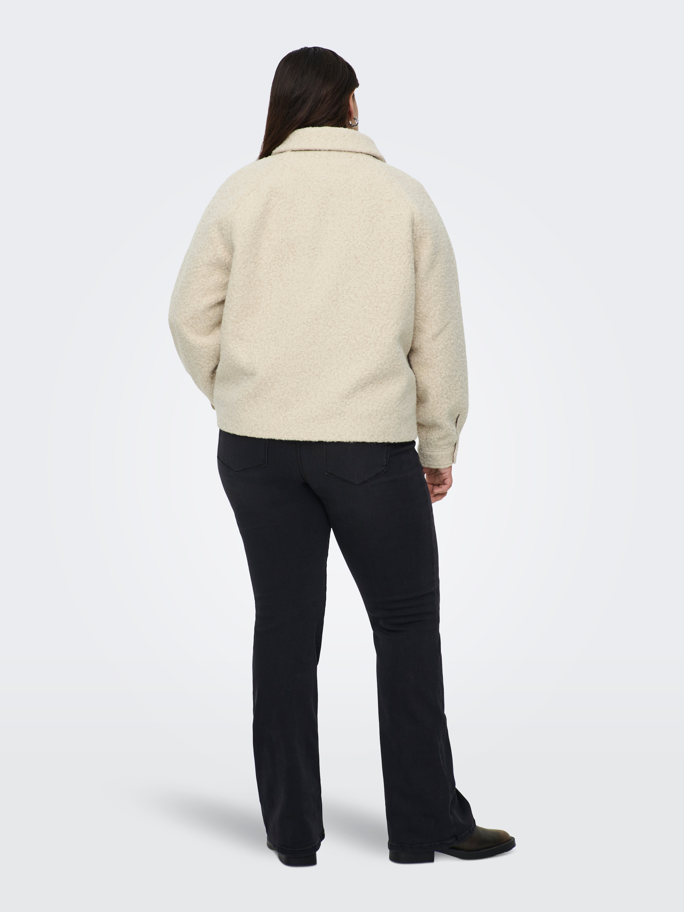 ONLY CARMAKOMA Bouclèjacke »CARMALO SHORT BOUCLE JACKET OTW NOOS« ohne Kapuze