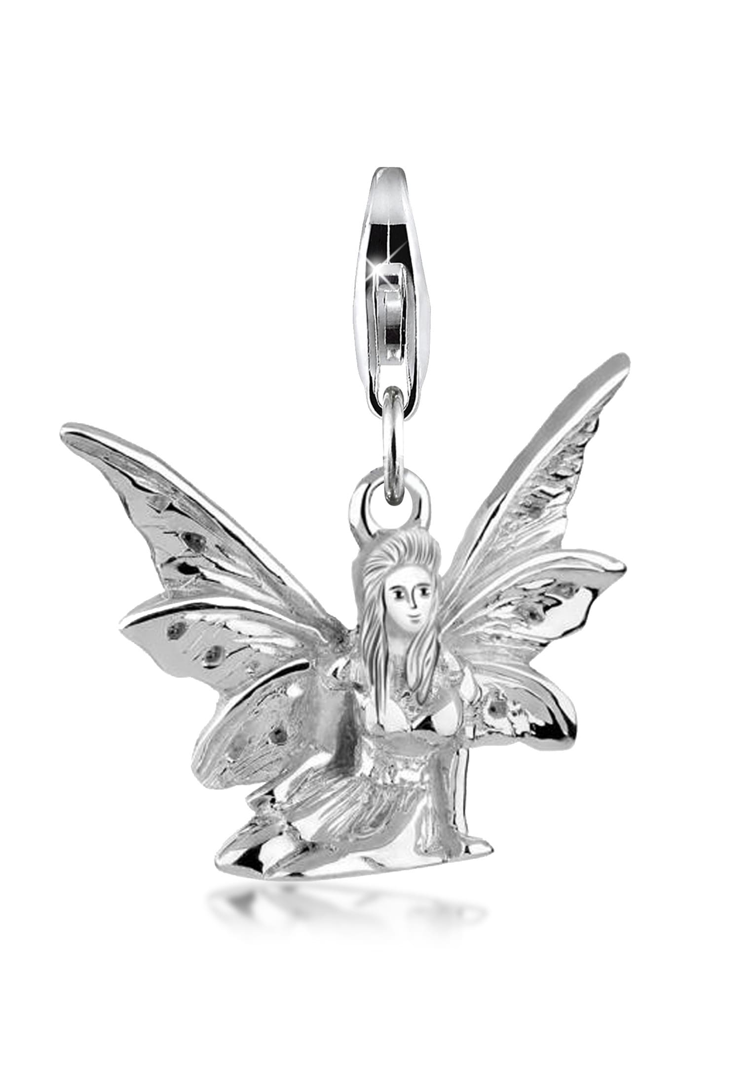 Nenalina Charm-Einhänger »Charm Elfe Märchen Fabel Anhänger 925 Silber«