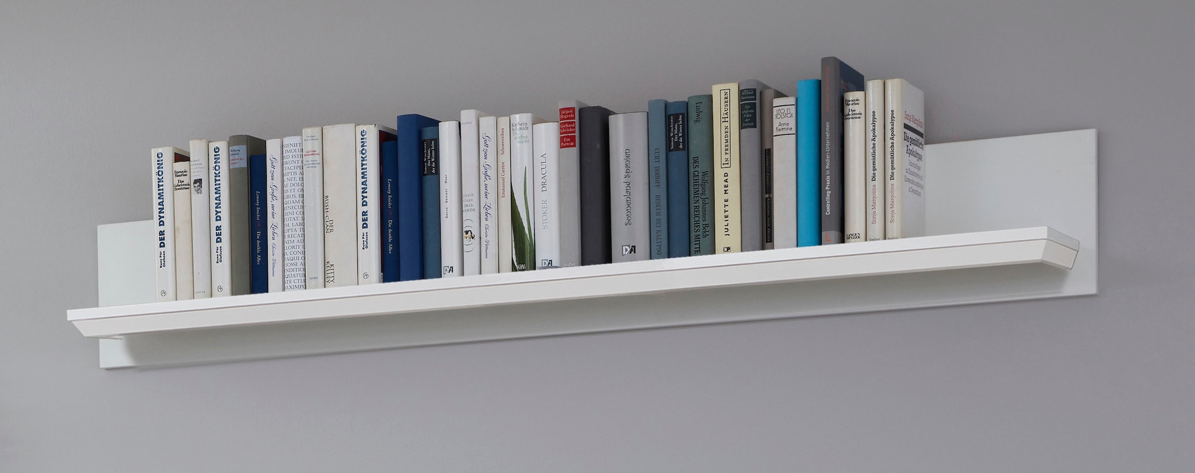 Home affaire Wandregal »Örebro«, Bücherregal im zeitlosen Landhausstil - Maße (B/T/H) 139/17/21 cm