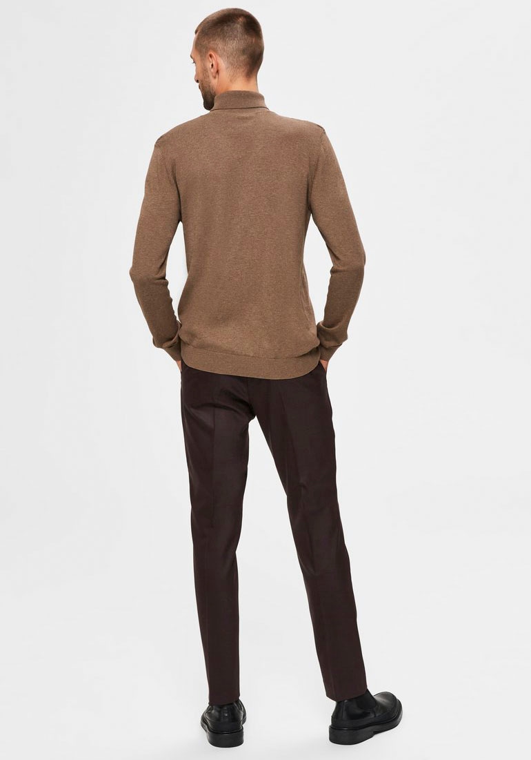 SELECTED HOMME Strickpullover »SLHBERG ROLL NECK B NOOS«