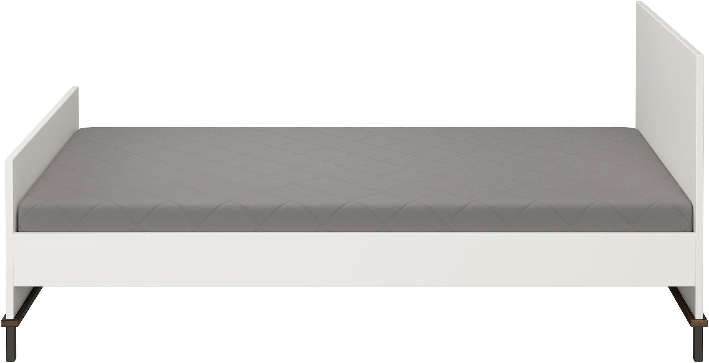 YUNY by PAIDI Kinderbett »LOVELY ALIV«, (B/H/T ca. 207x96x91cm, Off-White/Dark-Walnut), yuny by PAIDI