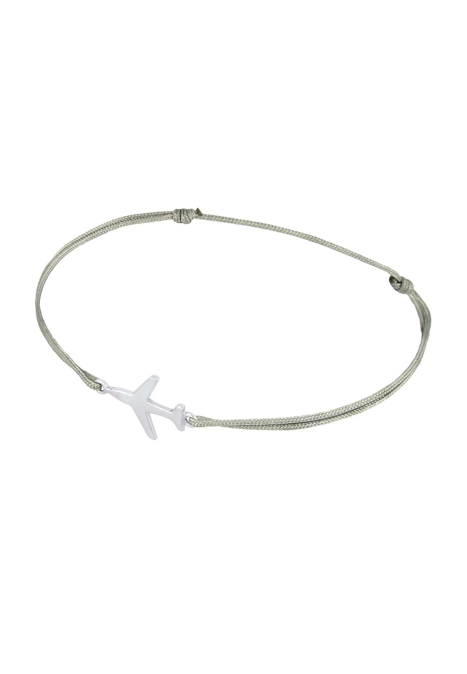 Elli Armkette »Armband Flugzeug Nylon Travel 925 Sterling Silber«