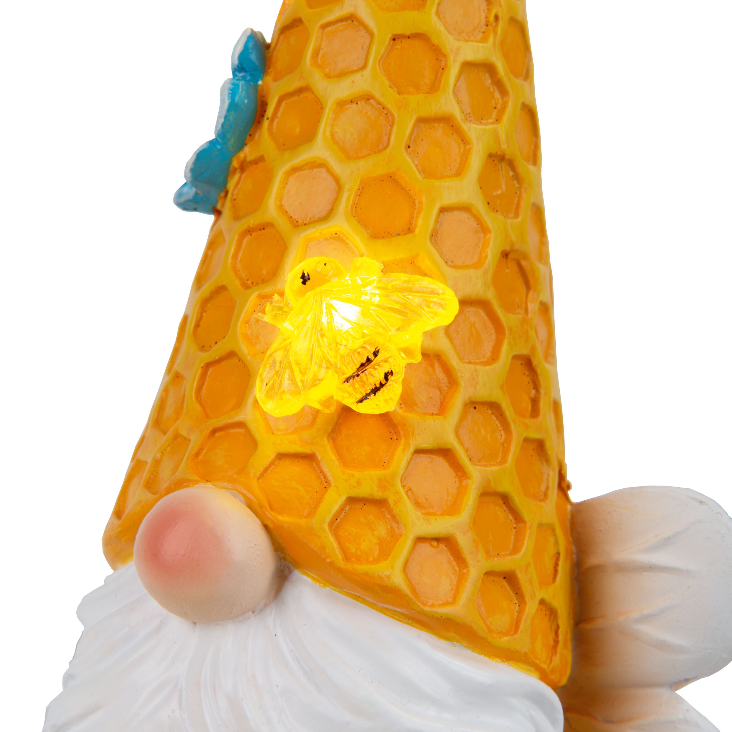 näve LED Solarleuchte »Abby« LED-Modul 2 Stk. Warmweiß 2er Set Wichtel, gelb/bunt, mit Bienchen und Blümchen, warmweiß