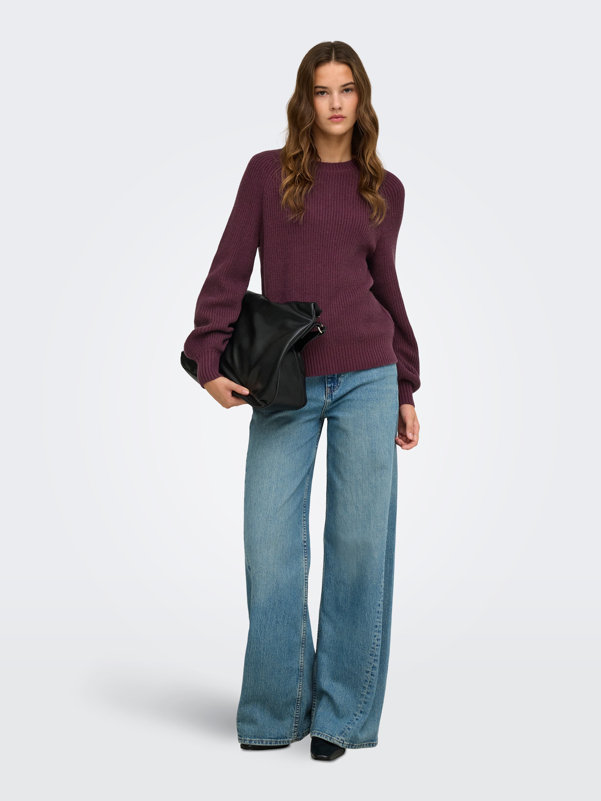 ONLY Strickpullover »ONLIDA LS RIB O-NECK CS KNT« Viskosemischung
