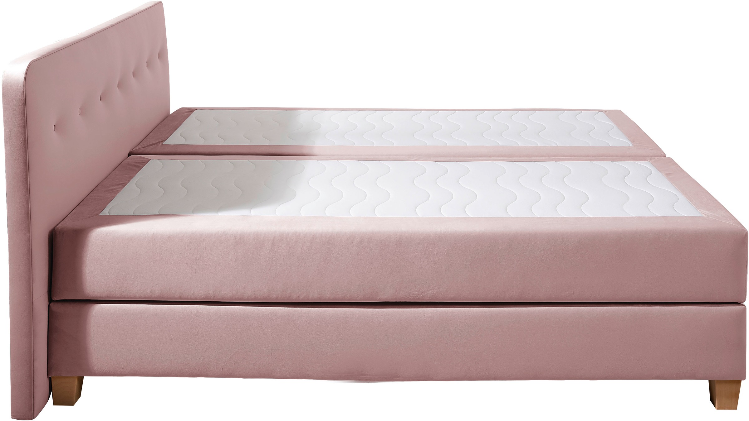 Home affaire Boxspringbett »Fargo«, in Überlänge 220 cm, mit Topper, 3 Ausführungen, 4, Breiten