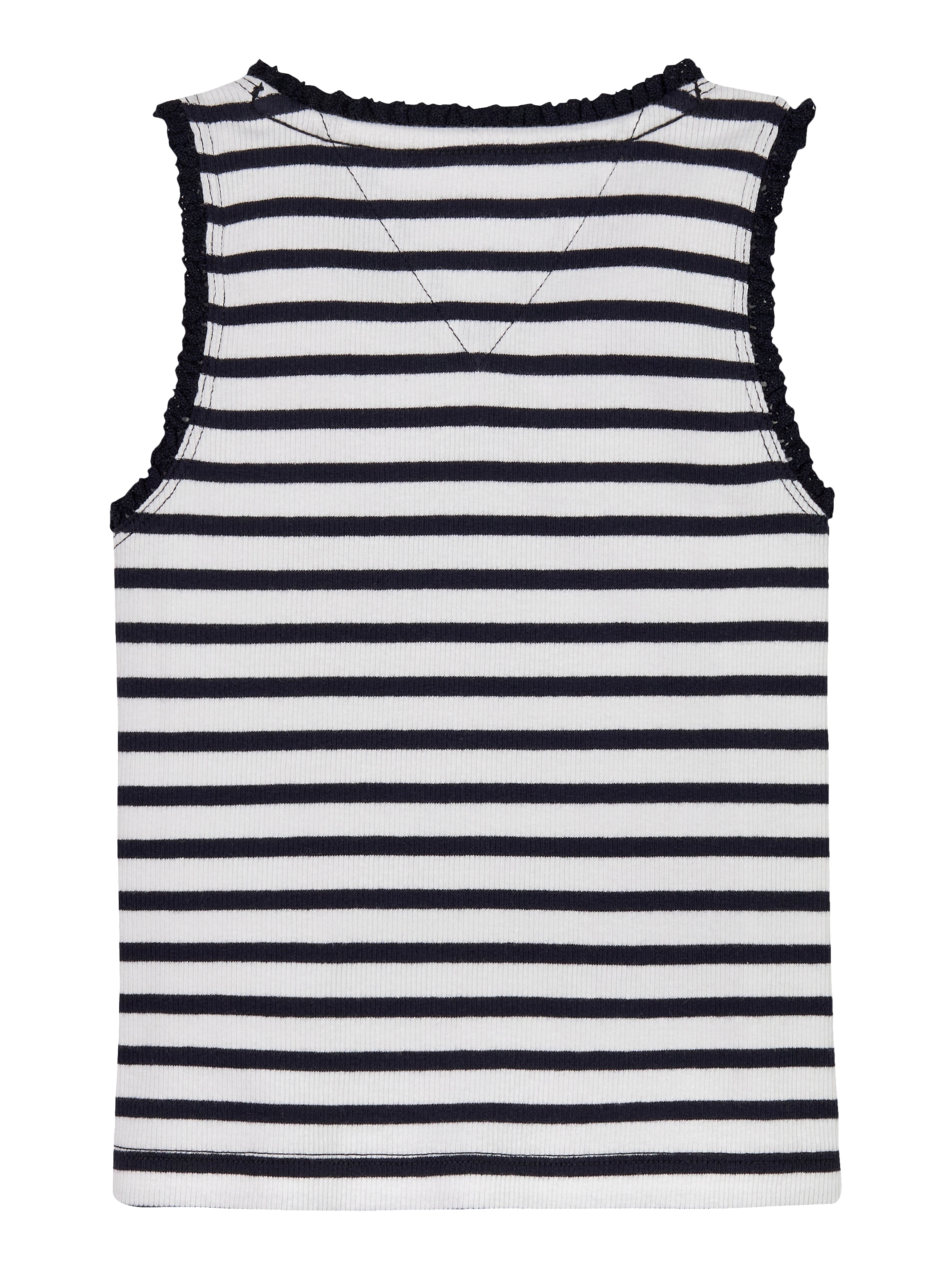 Tommy Hilfiger Tanktop »ESSENTIAL RIB LACE TANK TOP« mit Spitze, mit Logostickerei