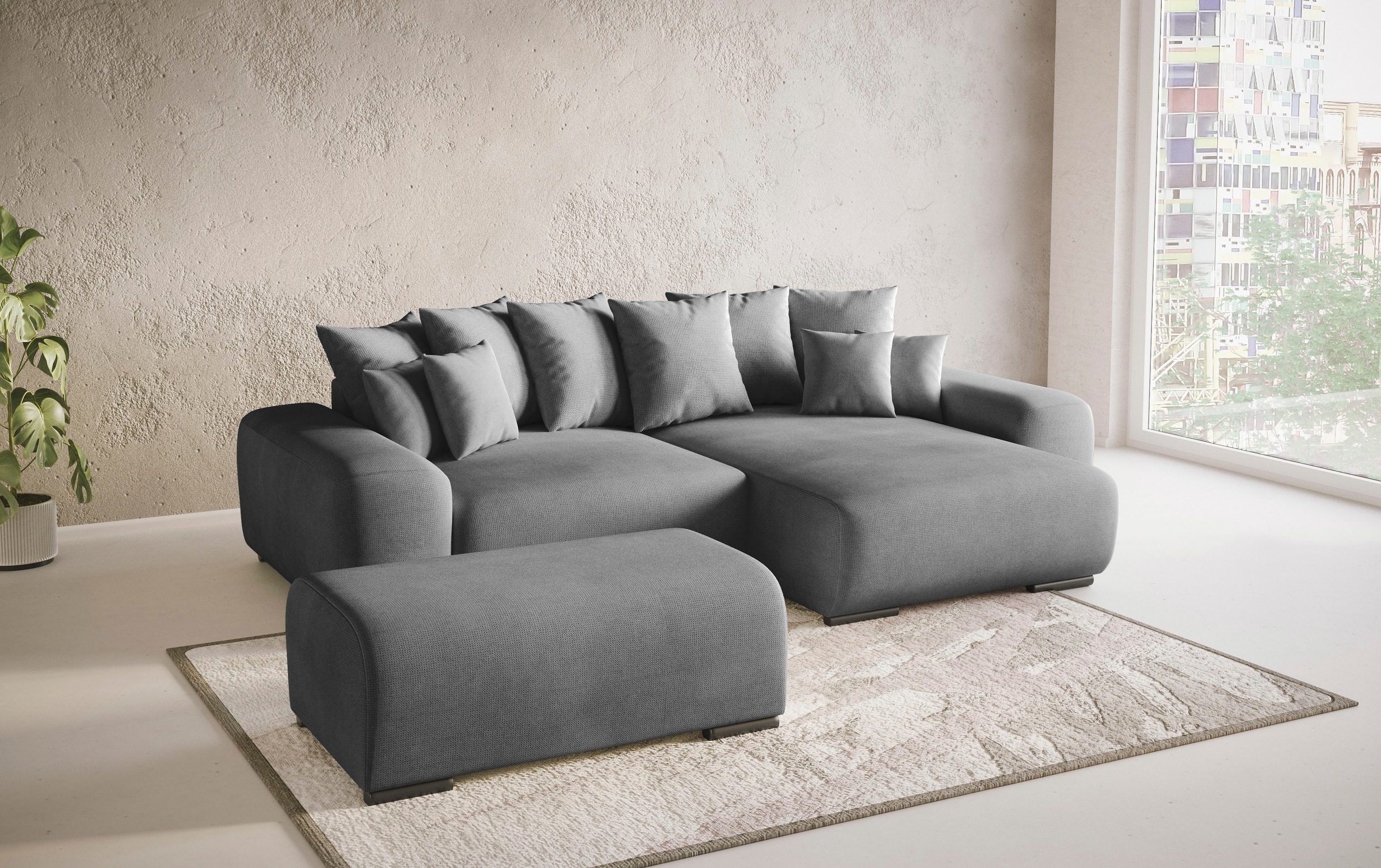 Mr. Couch Polsterecke »Sundance II«, Dauerschläfer mit EasyBett-Schlaffunktion, Bettkasten