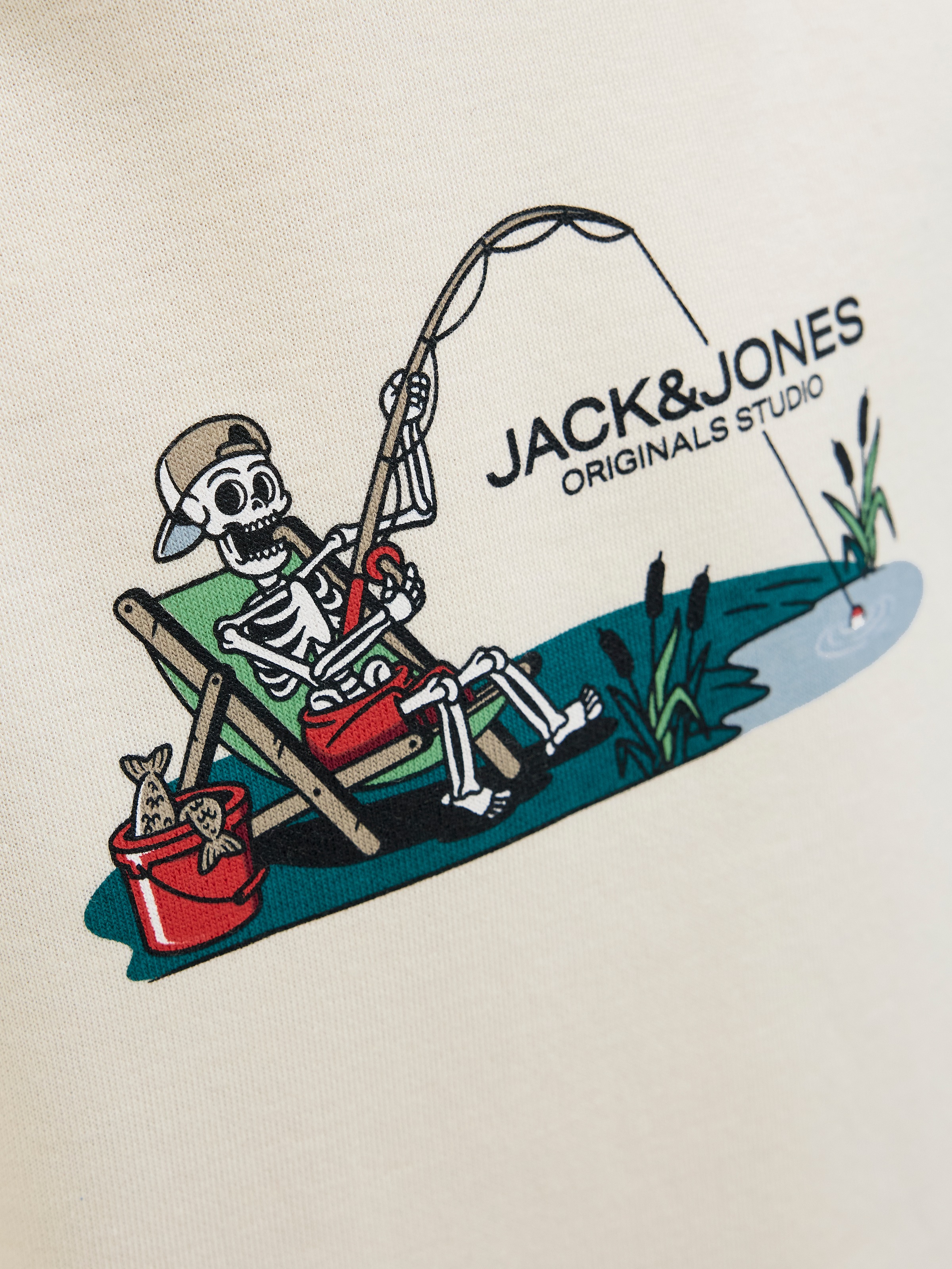 Jack & Jones Junior Kapuzensweatshirt »JORSKULL NATURE SWEAT HOOD SN JNR«
