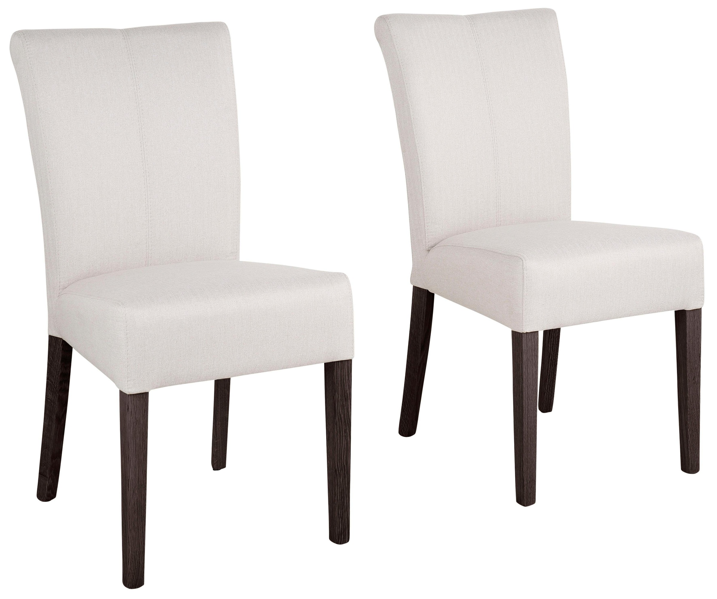 Home affaire Esszimmerstuhl "Queen" (Set) 2 Stk.Beine aus massiver Buche, wengefarben lackiert, Polsterstuhl