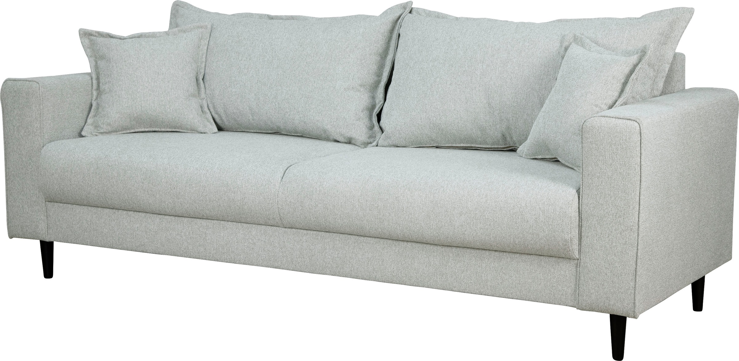 Home affaire 3-Sitzer »VEYRAS, hoher Sitzkomfort, Maße B/T/H: 212/84/76 cm«, mit Wellenunterfederung, incl. Rückenkissen und Zierkissen