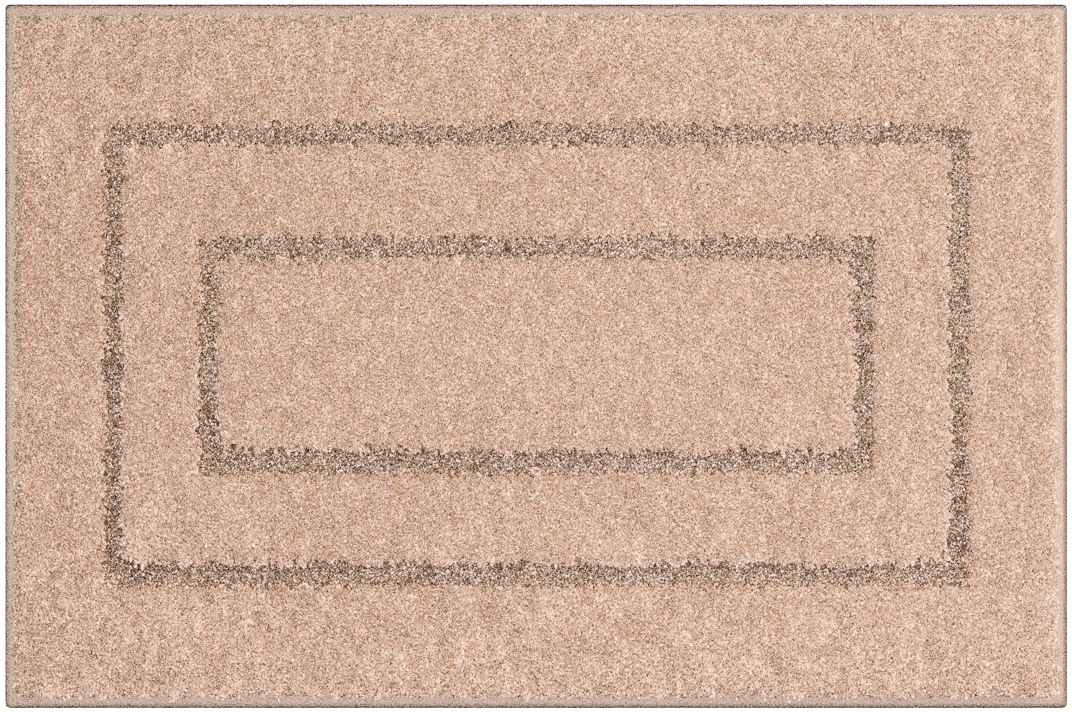 my home Badematte »Eliane«, rutschhemmend beschichtet, strapazierfähig, Badteppich, mit Hoch-Tief-Effekt