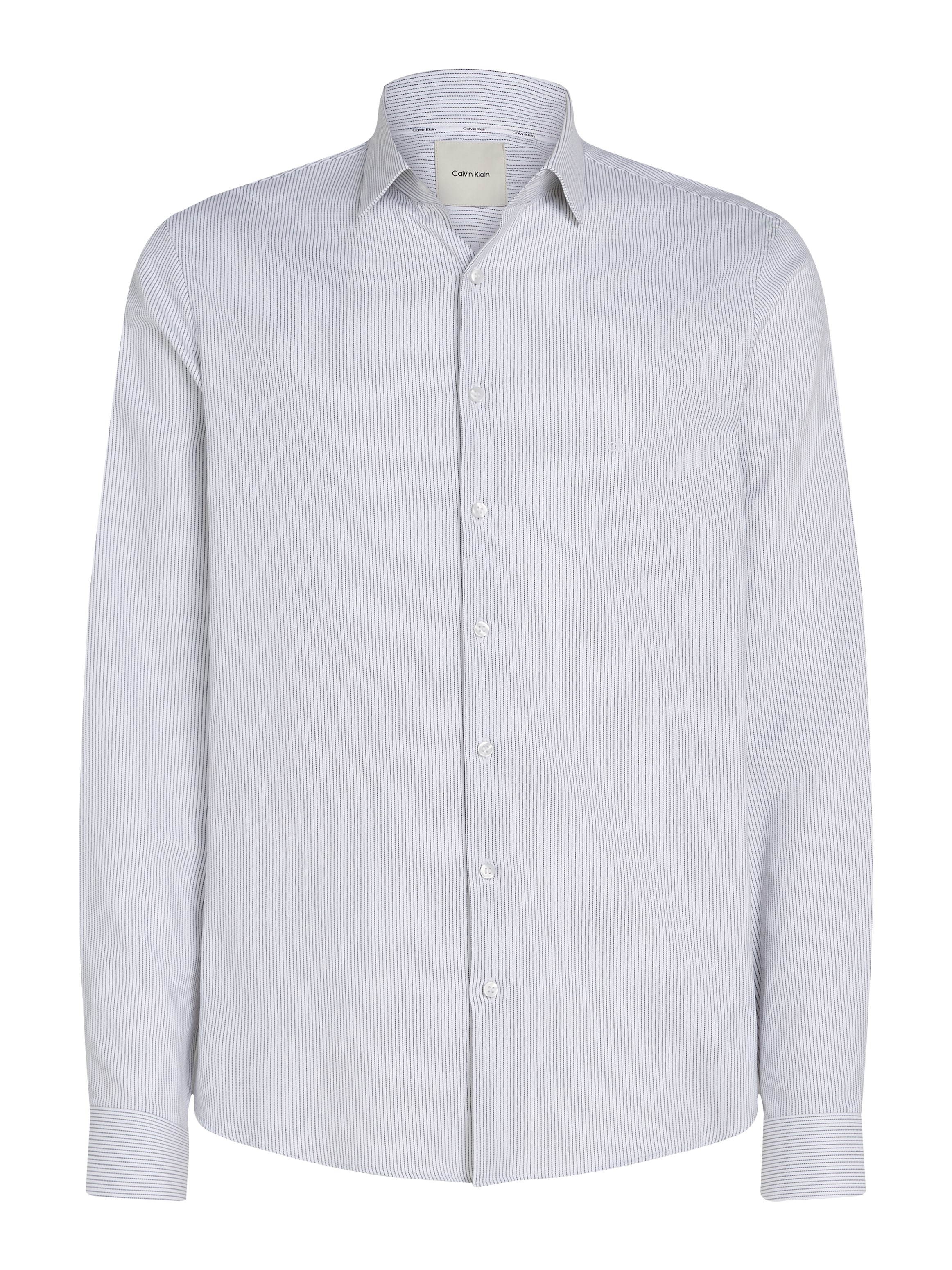 Calvin Klein Businesshemd »BUSINESS STRIPE SLIM SHIRT«, mit Logoprint