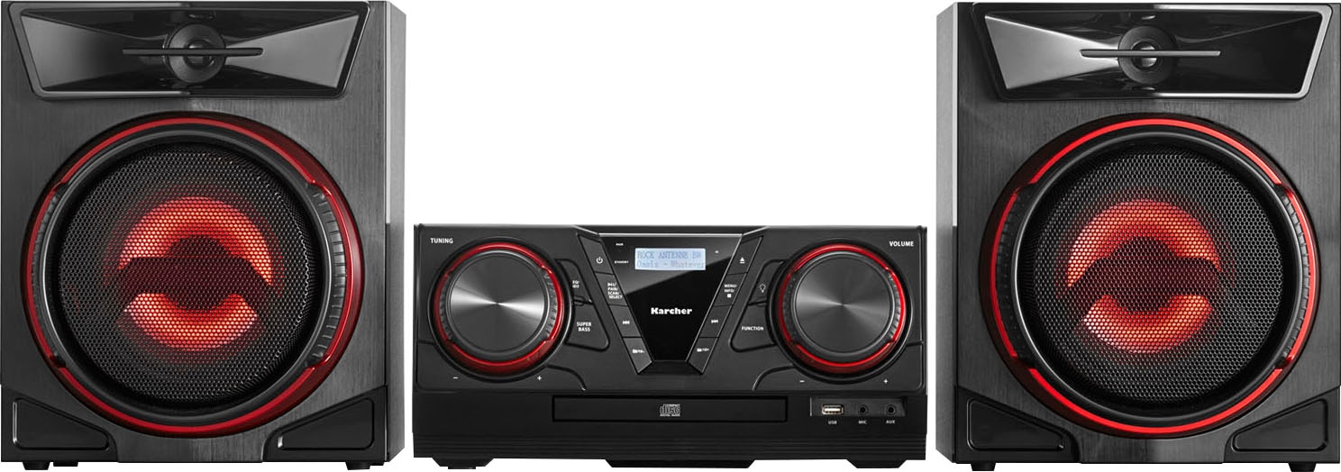 Karcher Stereoanlage »MC 5400D«, (Bluetooth UNIVERSAL (DAB+)-FM-Tuner Digitalradio mit mit ➥ RDS XXL Jahre RDS-UKW Garantie 100 3 W) 