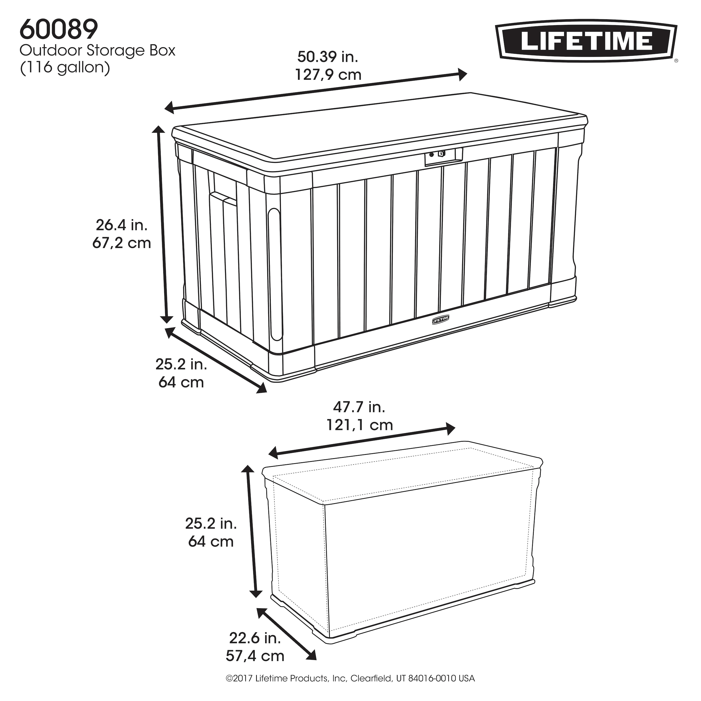 Lifetime Kissenbox »Premium«, 440 Liter