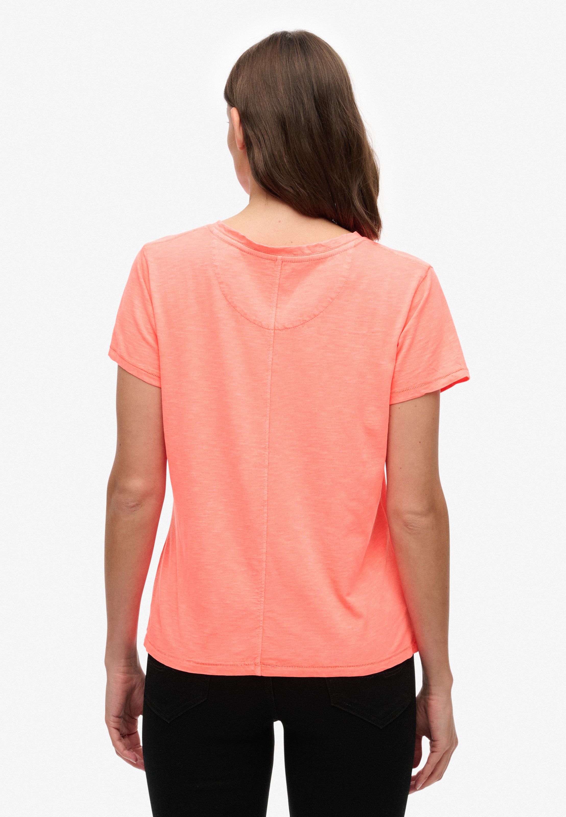 Superdry T-Shirt »STUDIOS SLUB EMB VEE TEE«