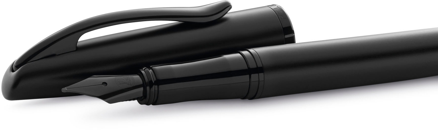 Pelikan Füllhalter »Jazz® Noble Elegance, carbon schwarz«, (Set), mit Kugelschreiber