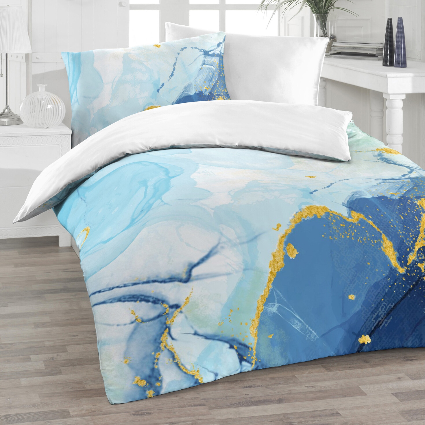 Florella Wendebettwäsche »Cobalt, Soft Renforcé, 100 % Baumwolle«