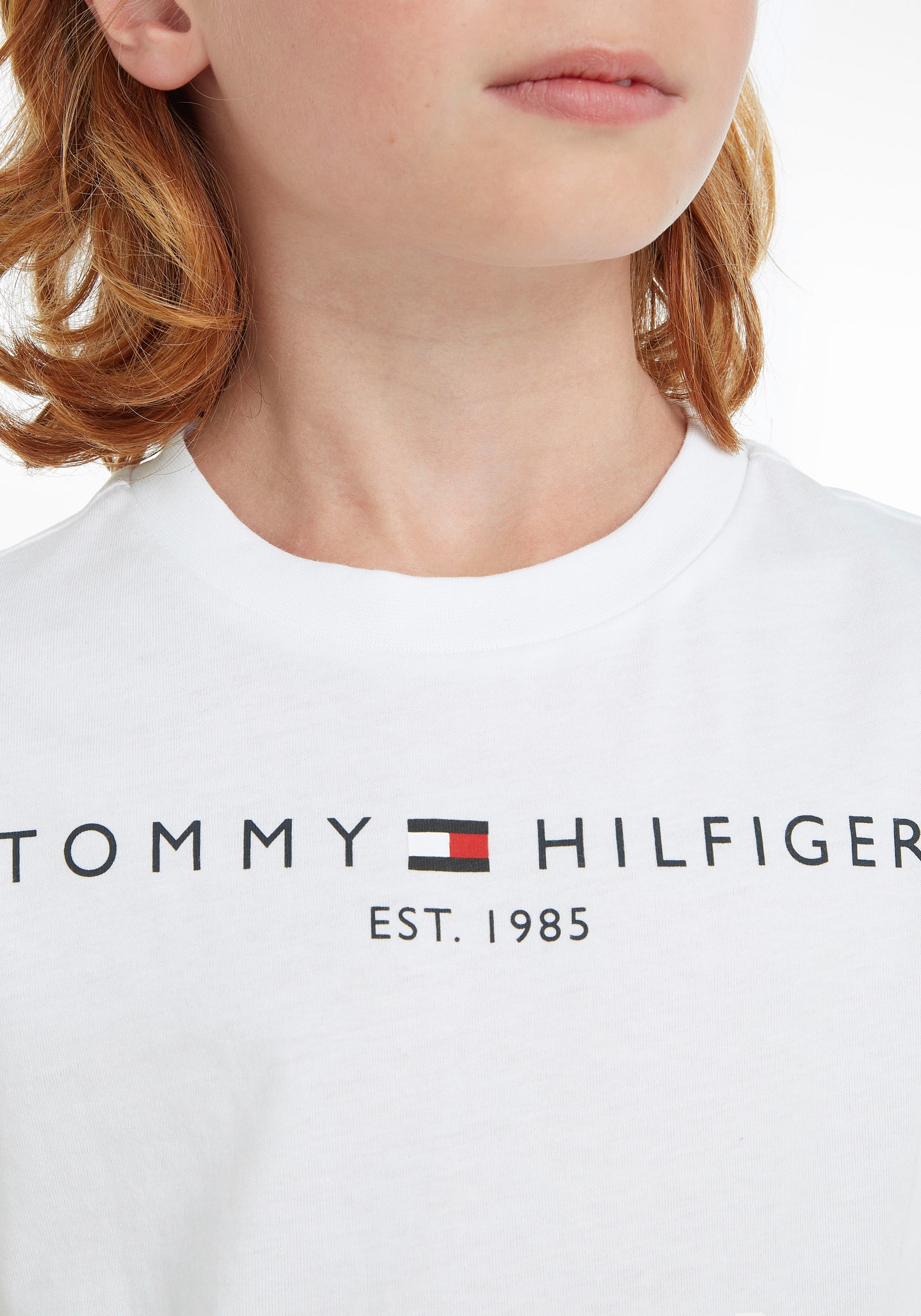 Tommy Hilfiger T-Shirt »ESSENTIAL TEE«, Kinder Kids Mädchen Junior bei Jungen und MiniMe,für