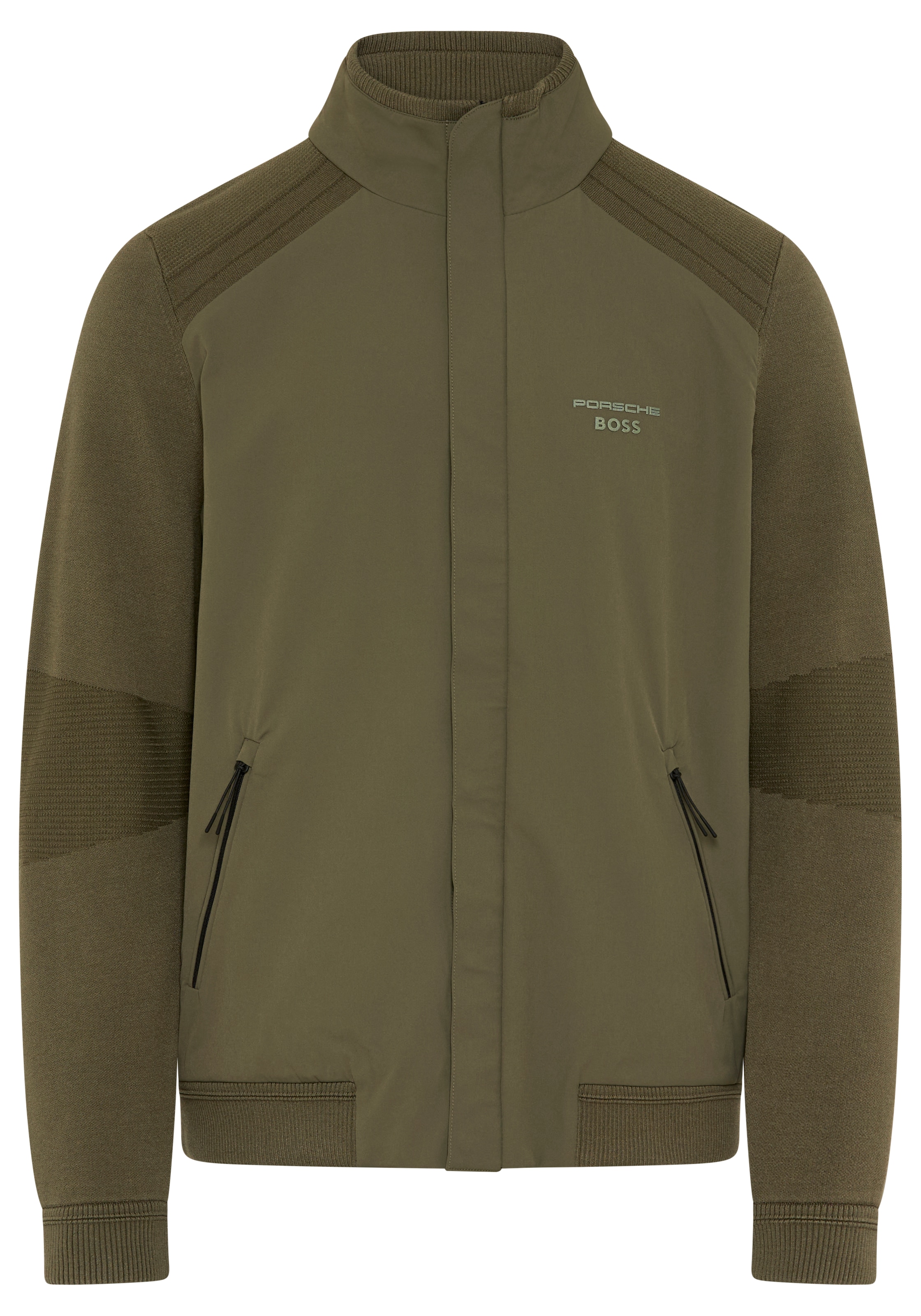 BOSS GREEN Hybridjacke »Porsche Spirit 70 Capsule Collection« Premium Herrenmode Limited Seidenmix Tech Strickqualität Tech Knitwear