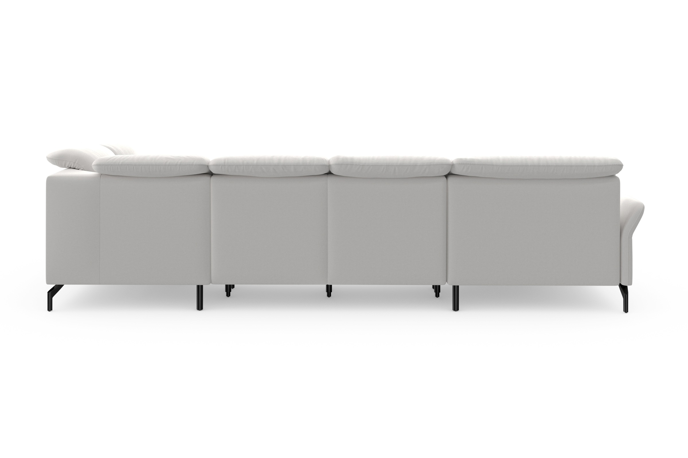 sit&more Wohnlandschaft »Fashion U-Form«, wahlweise mit Kopfteilverstellung, Vorziehsitz, motorisch, Metallfüße