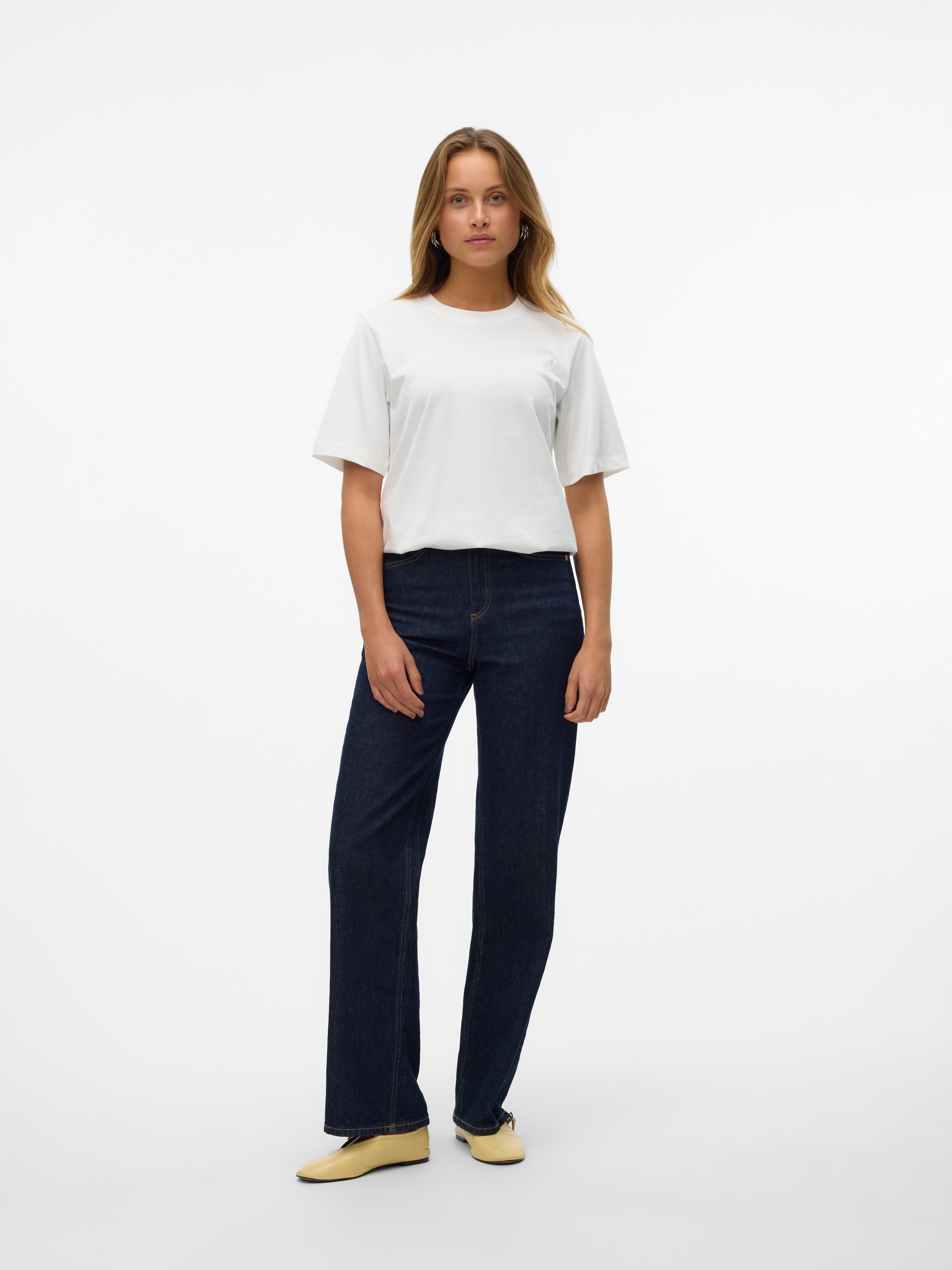 Vero Moda Kurzarmshirt »VMDEMI SS O-NECK TOP JRS«