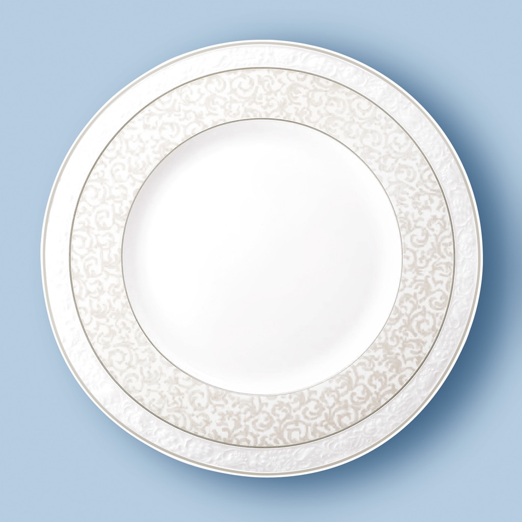 Villeroy & Boch Speiseteller »Speiseteller Gray Pearl ø 27,5 cm 6er Set weiß« Spülmaschinengeeignet, Mikrowellengeeignet
