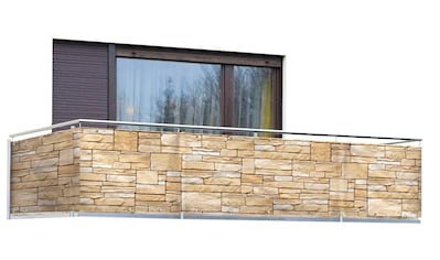 WENKO Balkonsichtschutz »Mauer«, LxH: 500x85 cm, für Balkon und Terrasse kaufen