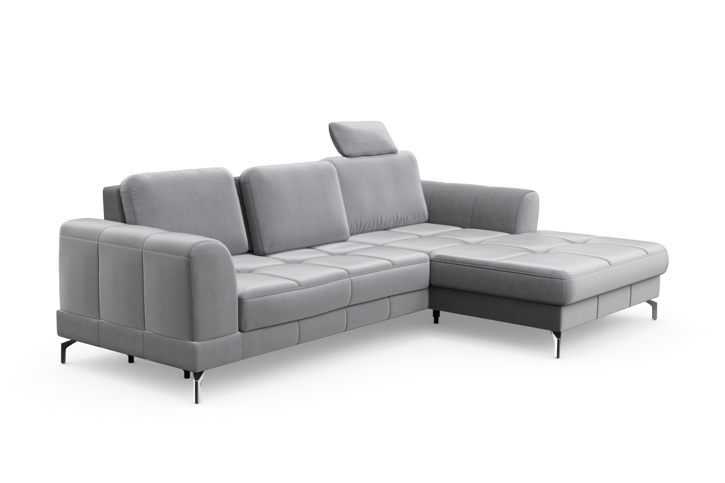 sit&more Ecksofa »Bendigo L-Form«, inklusive Sitztiefenverstellung, Bodenfreiheit 12 cm, in 2 Fußfarben