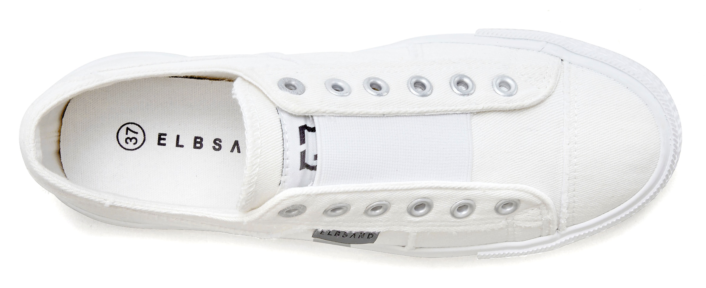Elbsand Sneaker »Halbschuh, Slipper, Freizeitschuh,«, aus Textil zum Reinschlüpfen mit elastischem Einsatz