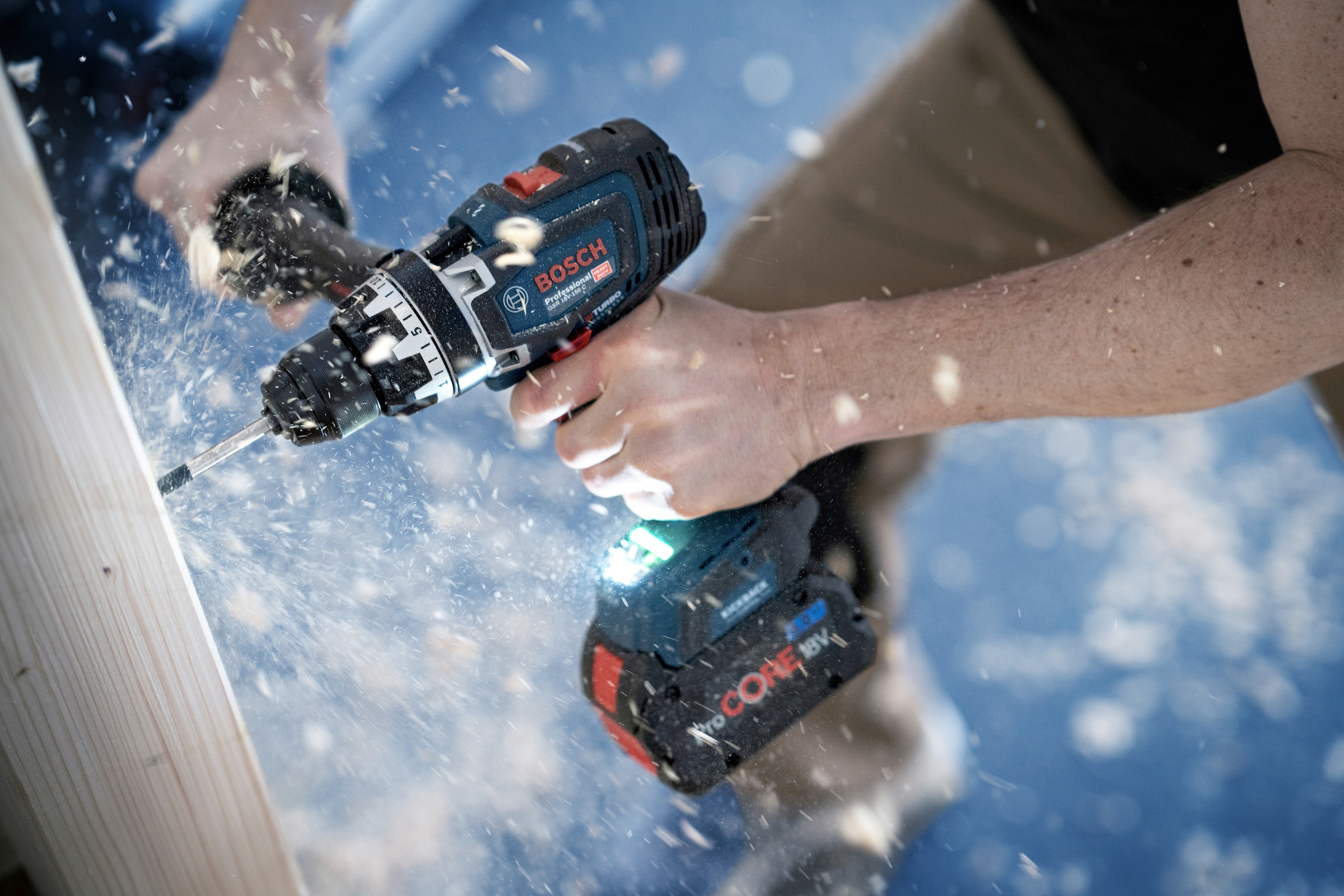 Bosch Professional Akku-Bohrschrauber »GSR 18V-150 C Professional«, ohne Akku und Ladegerät, in L-Boxx