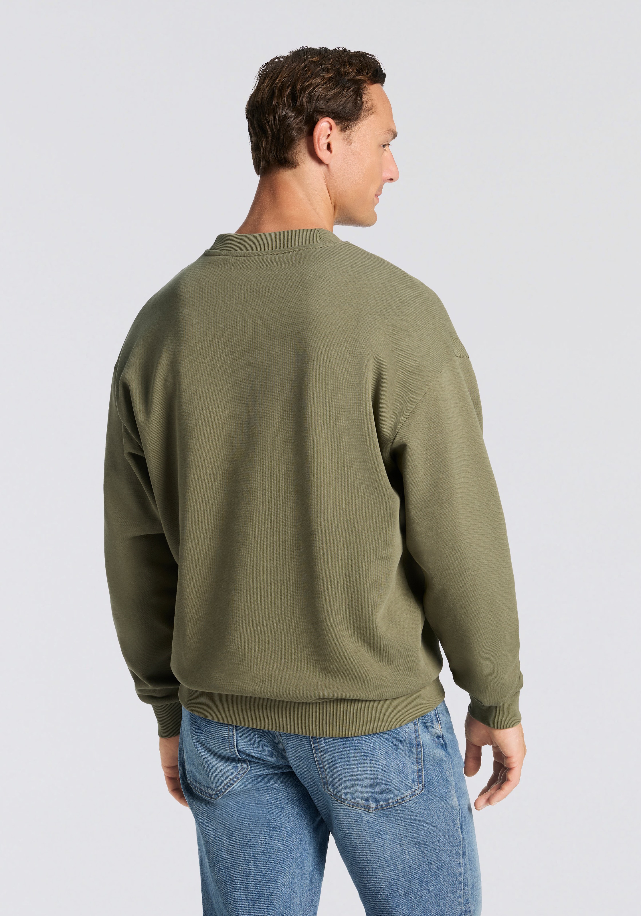 HUGO Blue Sweatshirt »Newirex« Rundhalsausschnitt, regular fit, Logodruck