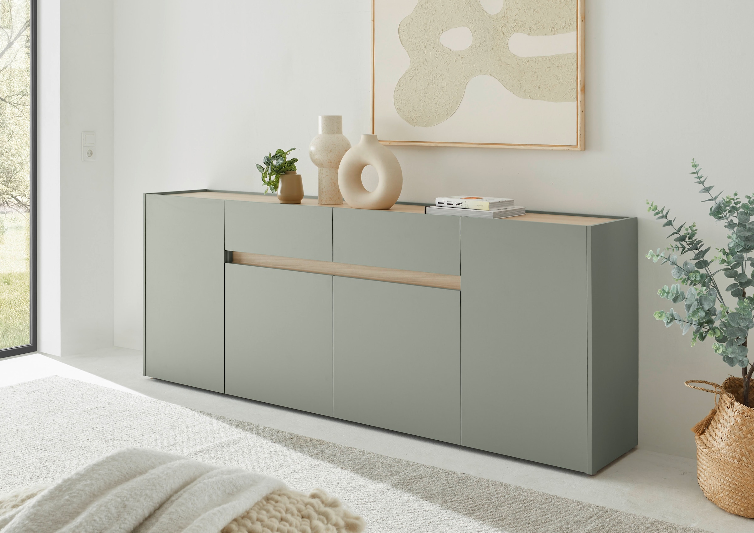Home affaire Sideboard »City/Giron, moderner Schrank, Kommode, Stauraumschrank« zeitlos, modern, ausreichend Stauraum, vielseitig einsetzbar