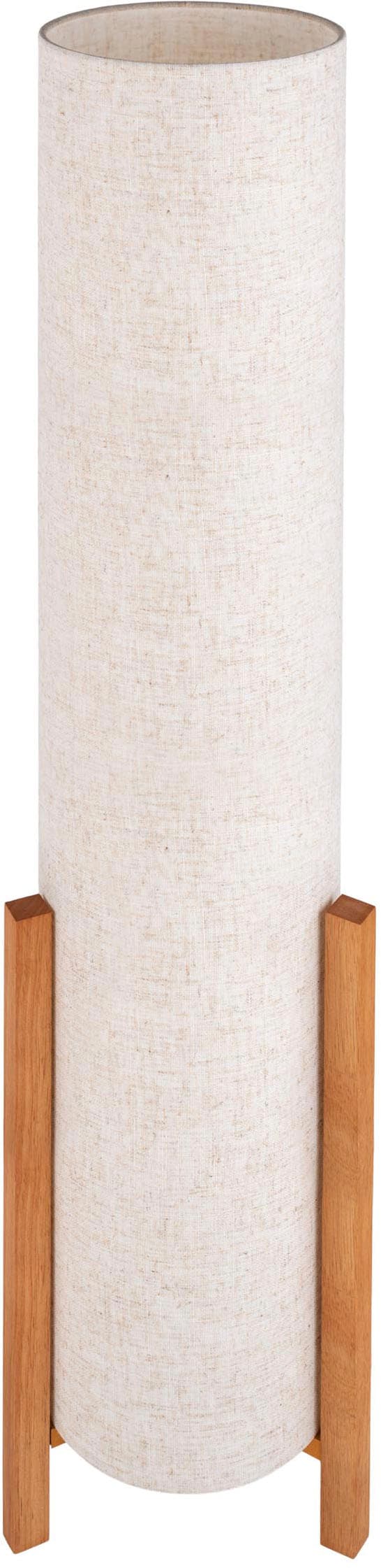 näve Stehlampe »Matida«, 1 flammig, Leuchtmittel E27 | ohne Leuchtmittel, 1xE27 exkl., Holzgestell, Textilschirm natur, H: ca. 32cm, D: ca. 22cm