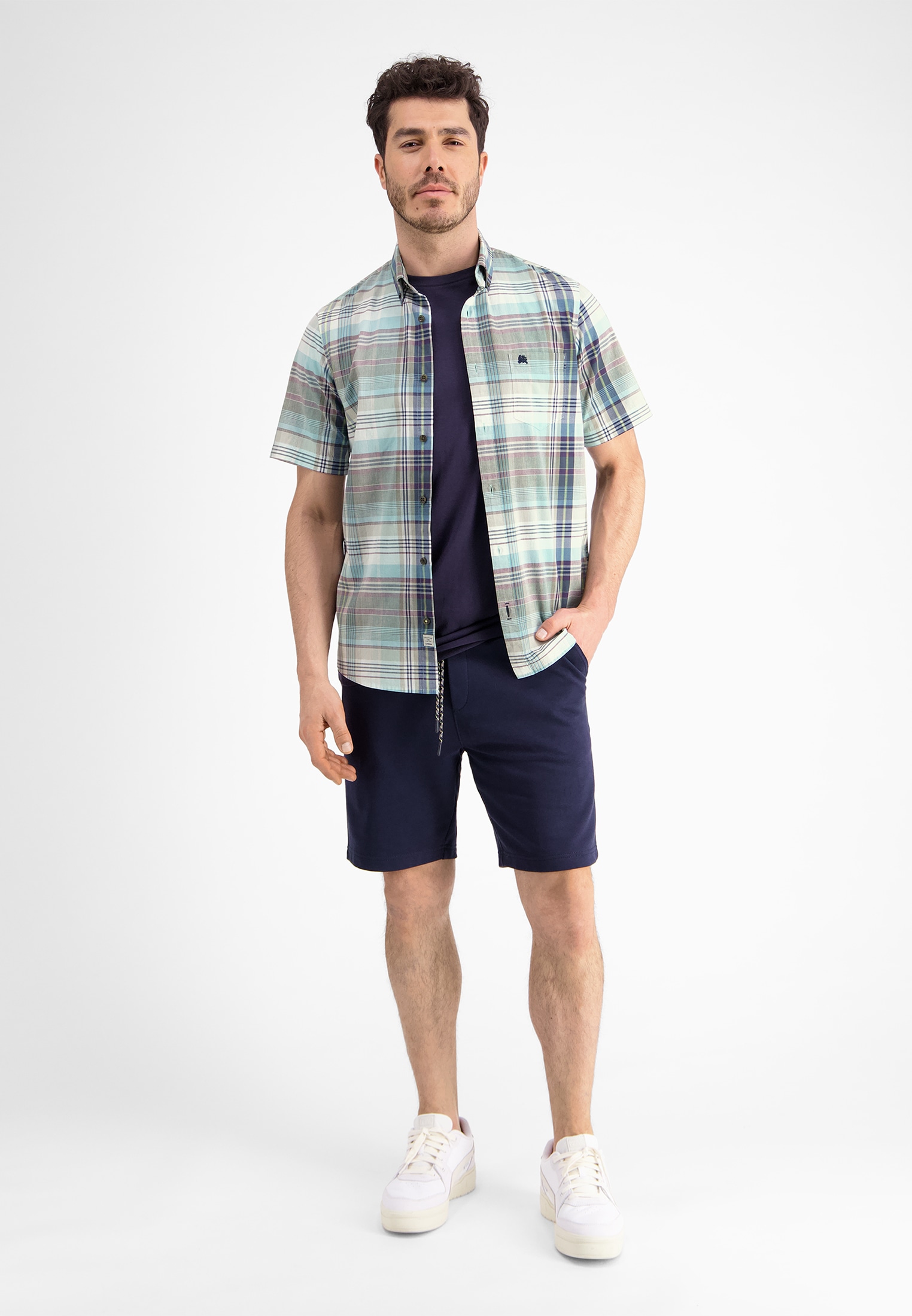 LERROS Kurzarmhemd »Halbarmhemd, kariert«