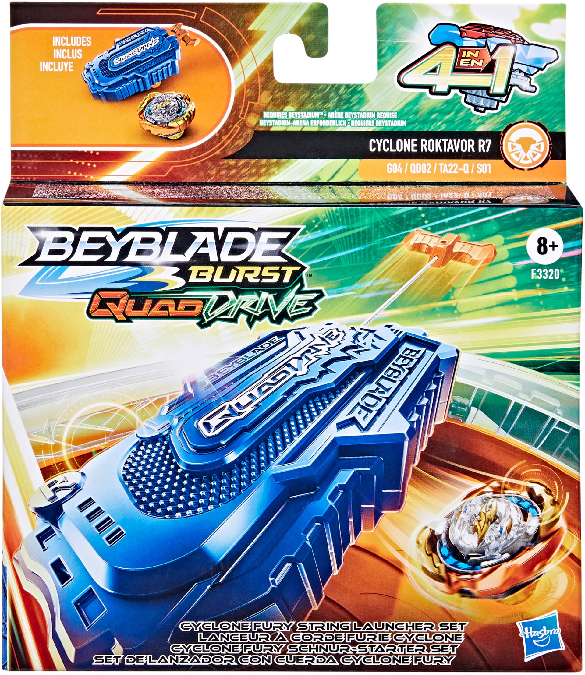 Hasbro Speed-Kreisel »Beyblade Burst QuadDrive Cyclone Fury«, Starter Pack