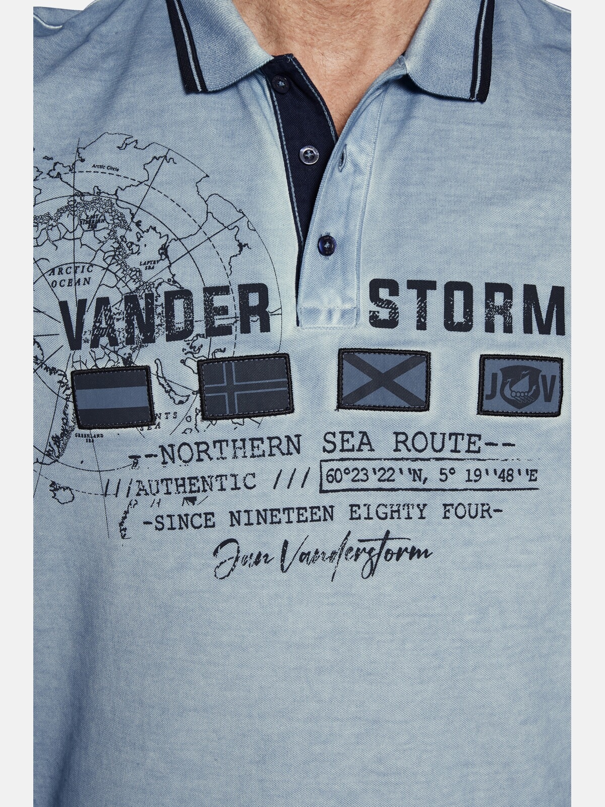 Jan Vanderstorm Poloshirt »Poloshirt ANTHONIS«