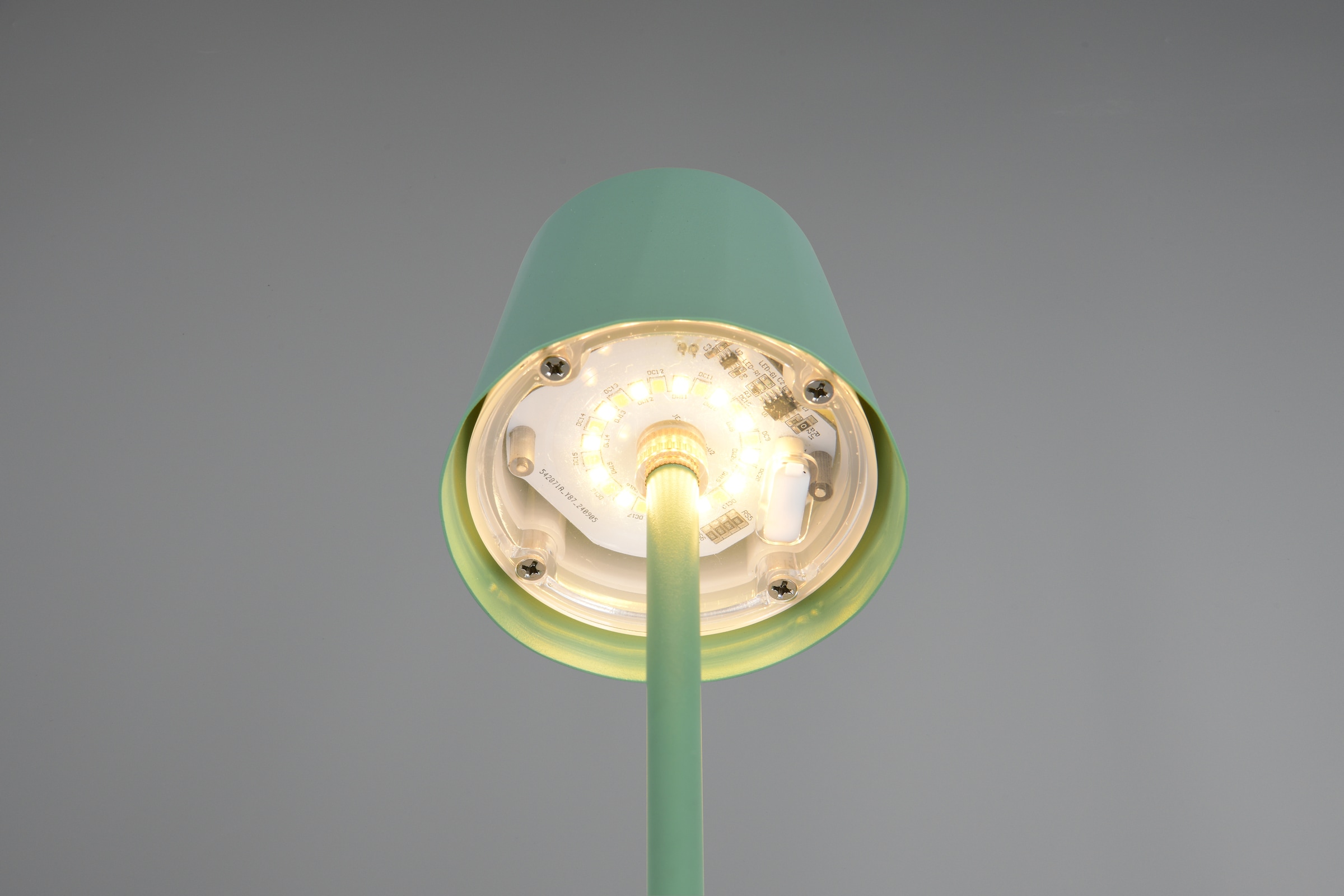 REALITY Leuchten LED Tischleuchte »DIAZ, Outdoor Akku Tischlampe Höhe 21 cm Ø 8,5 cm, IP44, Touchdimmer« LED-Board 1 Stk. Farbwechsler | warmweiß - kaltweiß CCT Lichtfarbe einstellbar 2700-6500K, 160 Lumen, 1,6W, USB Anschluss