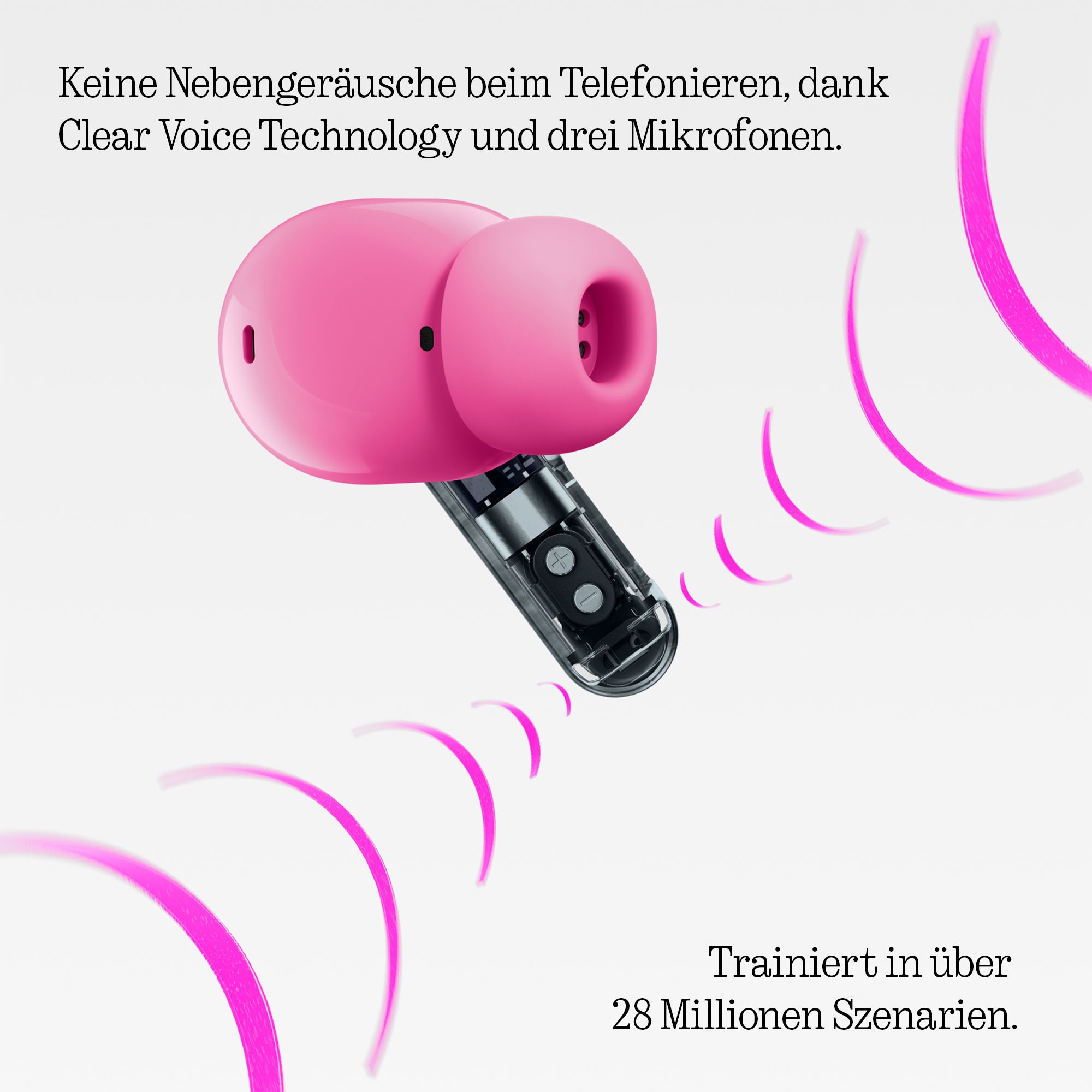 NOTHING wireless In-Ear-Kopfhörer »Ear (3a)« Bluetooth Active Noise Cancelling (ANC)