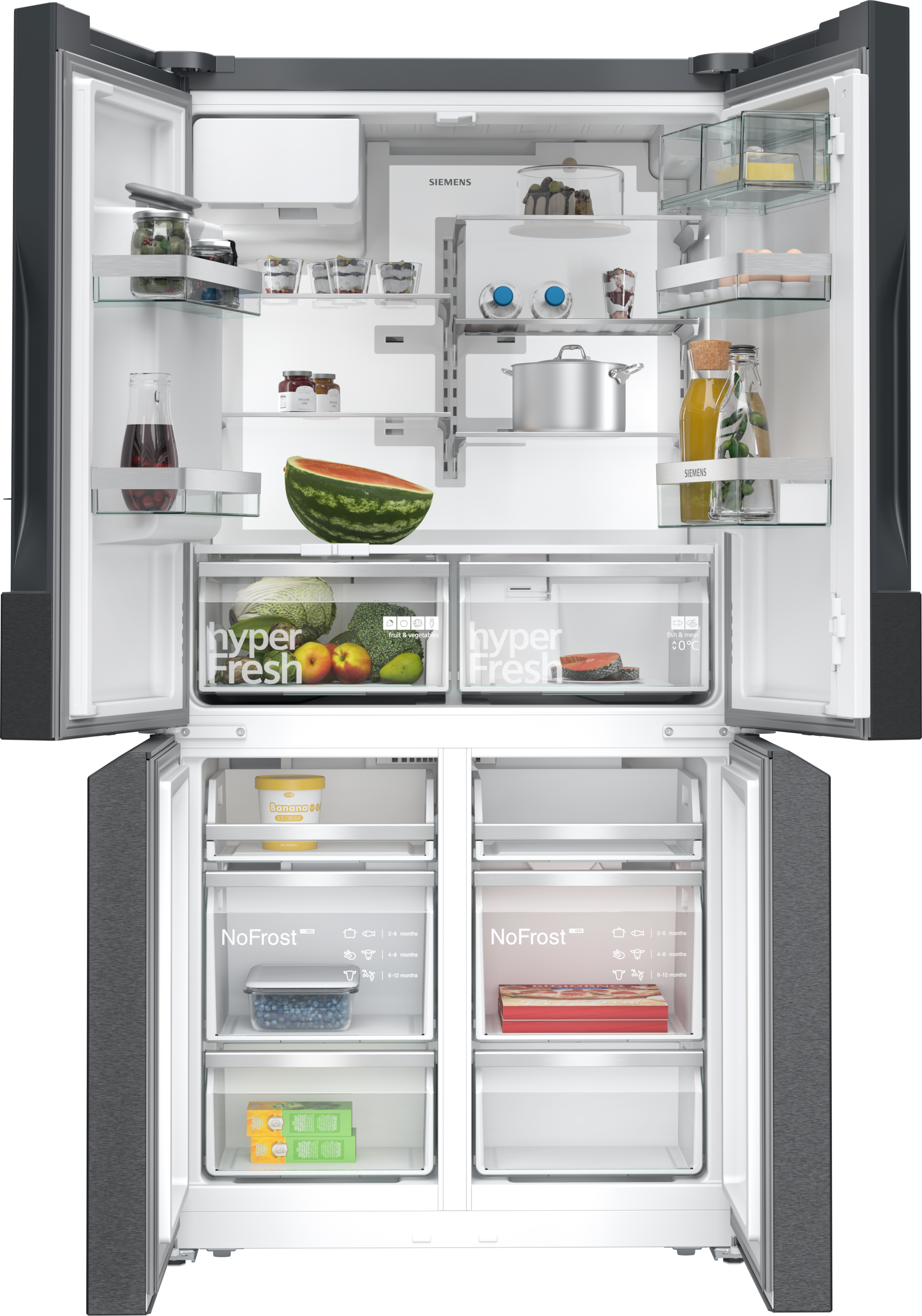 SIEMENS Multi Door iQ700 »KF96DPXEA« 183 cm hoch 90,5 cm breit