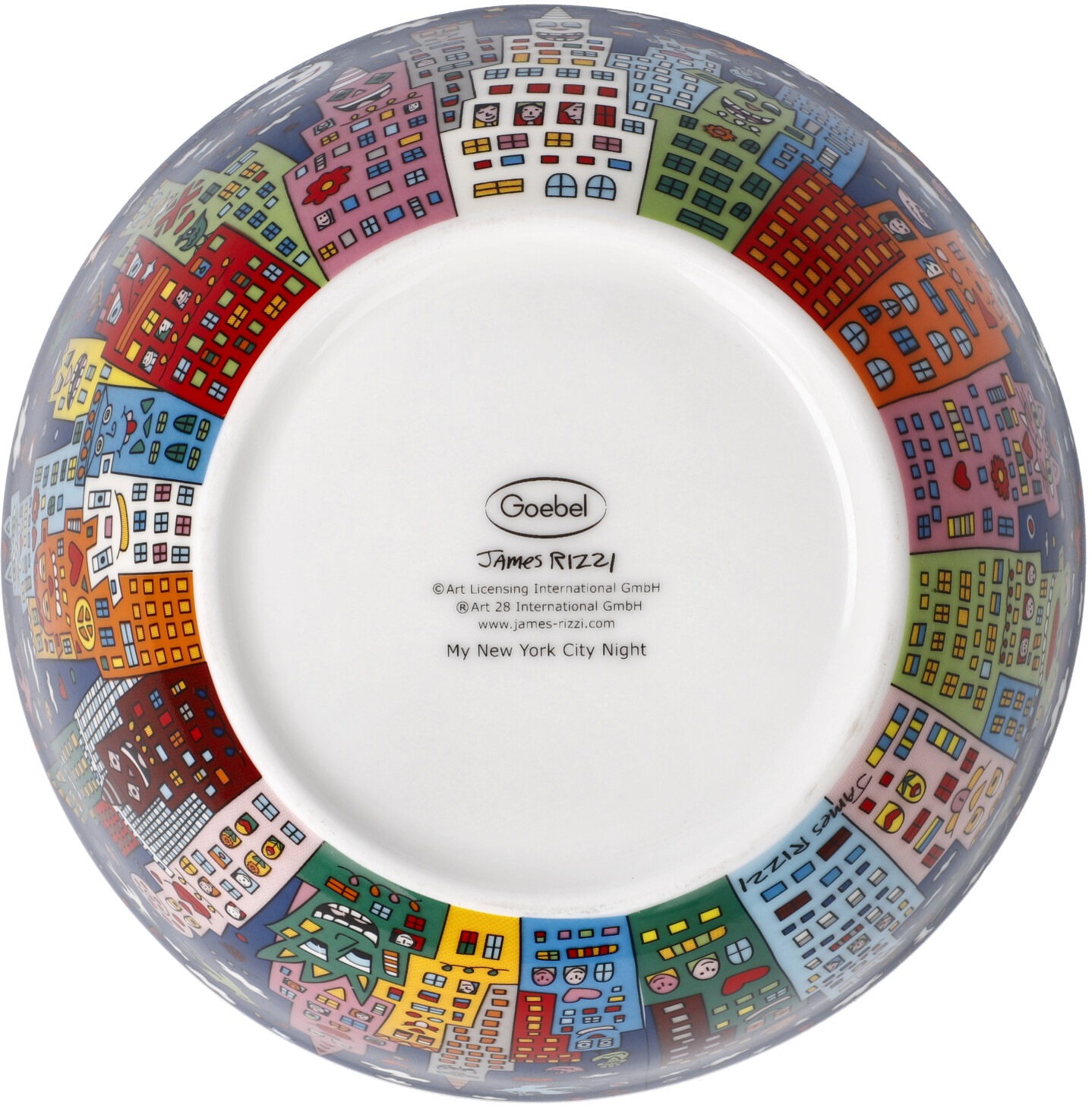 Goebel Dekoschale »Rizzi«, Pop Art, Fine Bone China, James Rizzi - My New York City Night